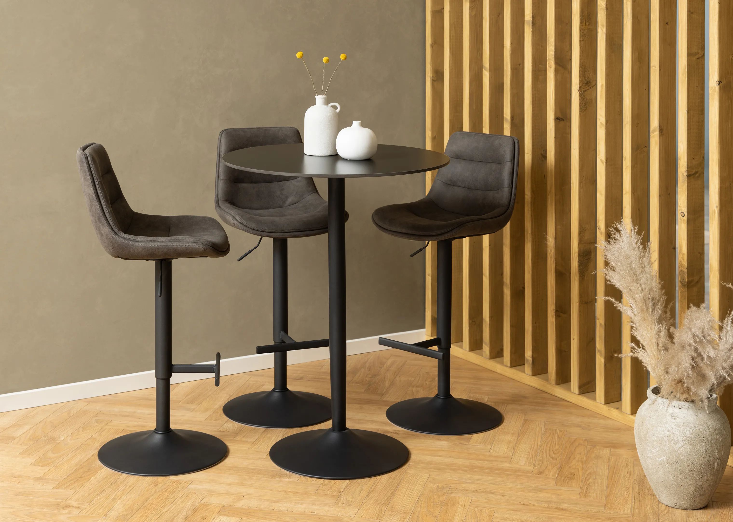 CASA Living Barstole Adisa Barstol - 2 stk. i Preston brun, 3