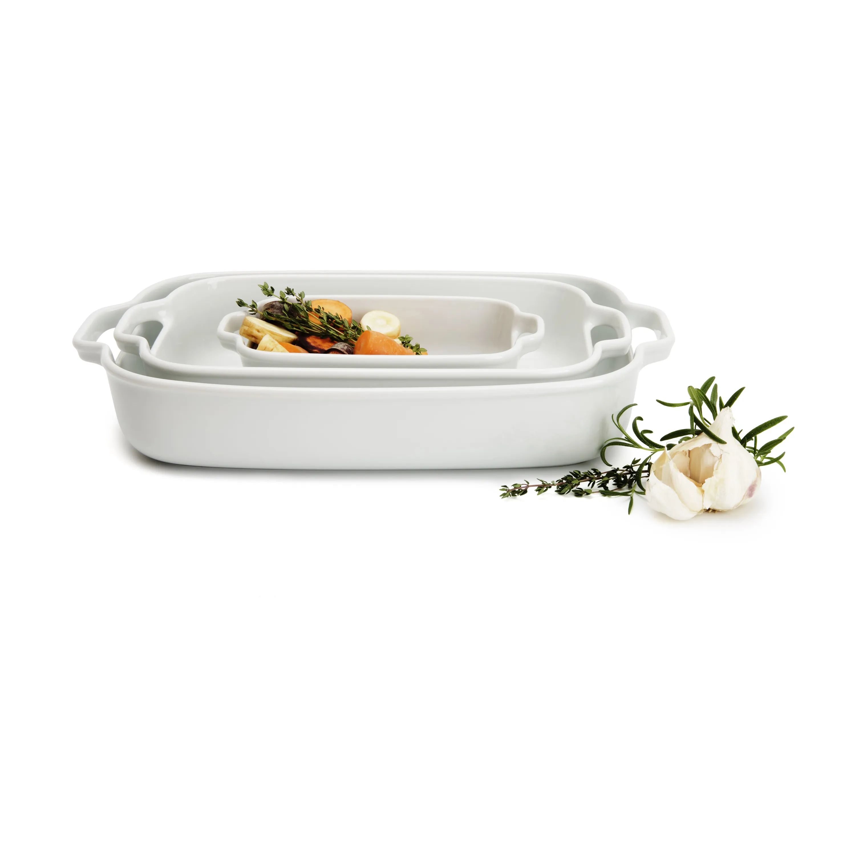 Cook & Baker Ovnfaste fade Ovnfaste fade - 3 stk. i Hvid, 3