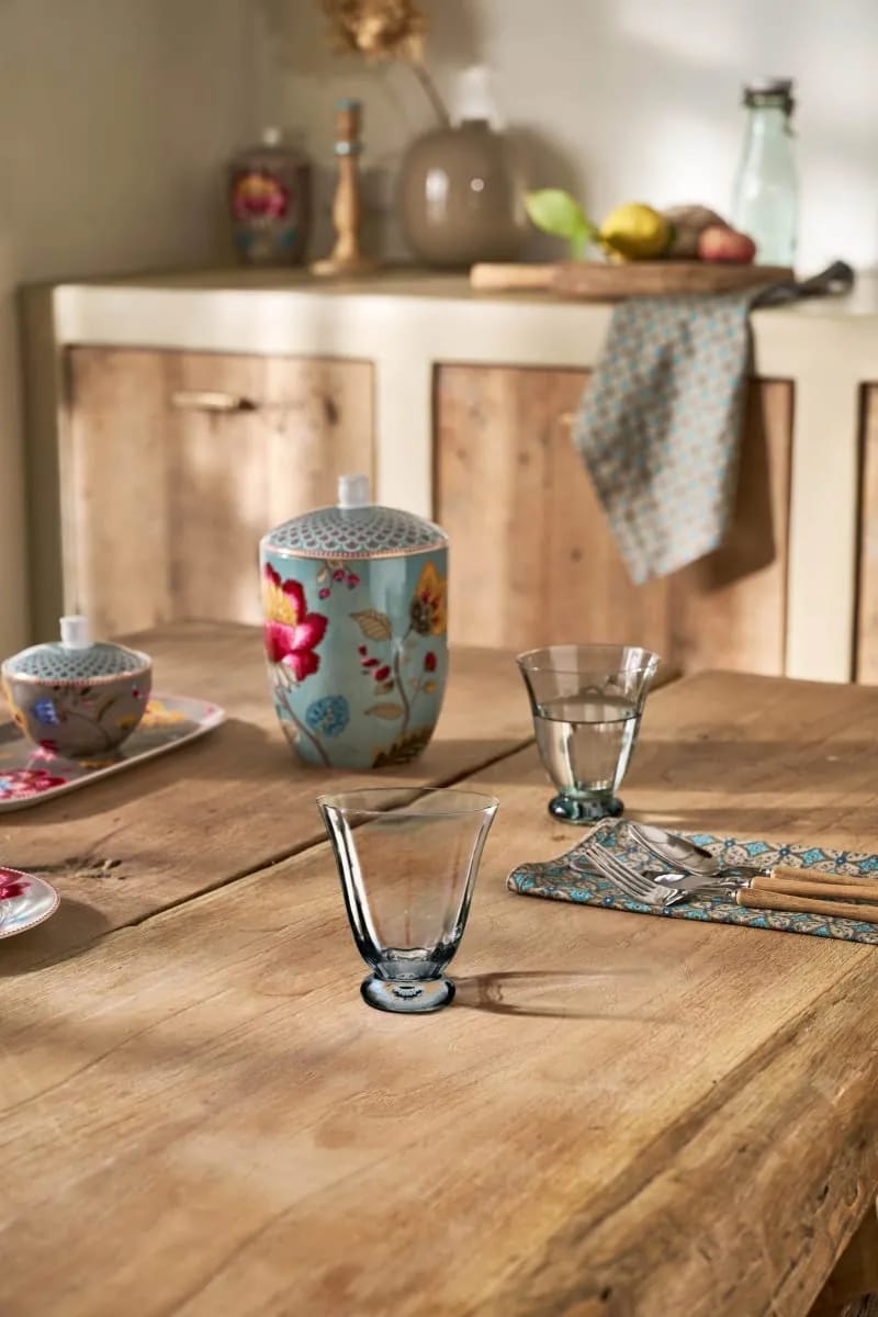 PIP Studio Vandglas Blooming Tales Tulip Vandglas i Mørkeblå, 2