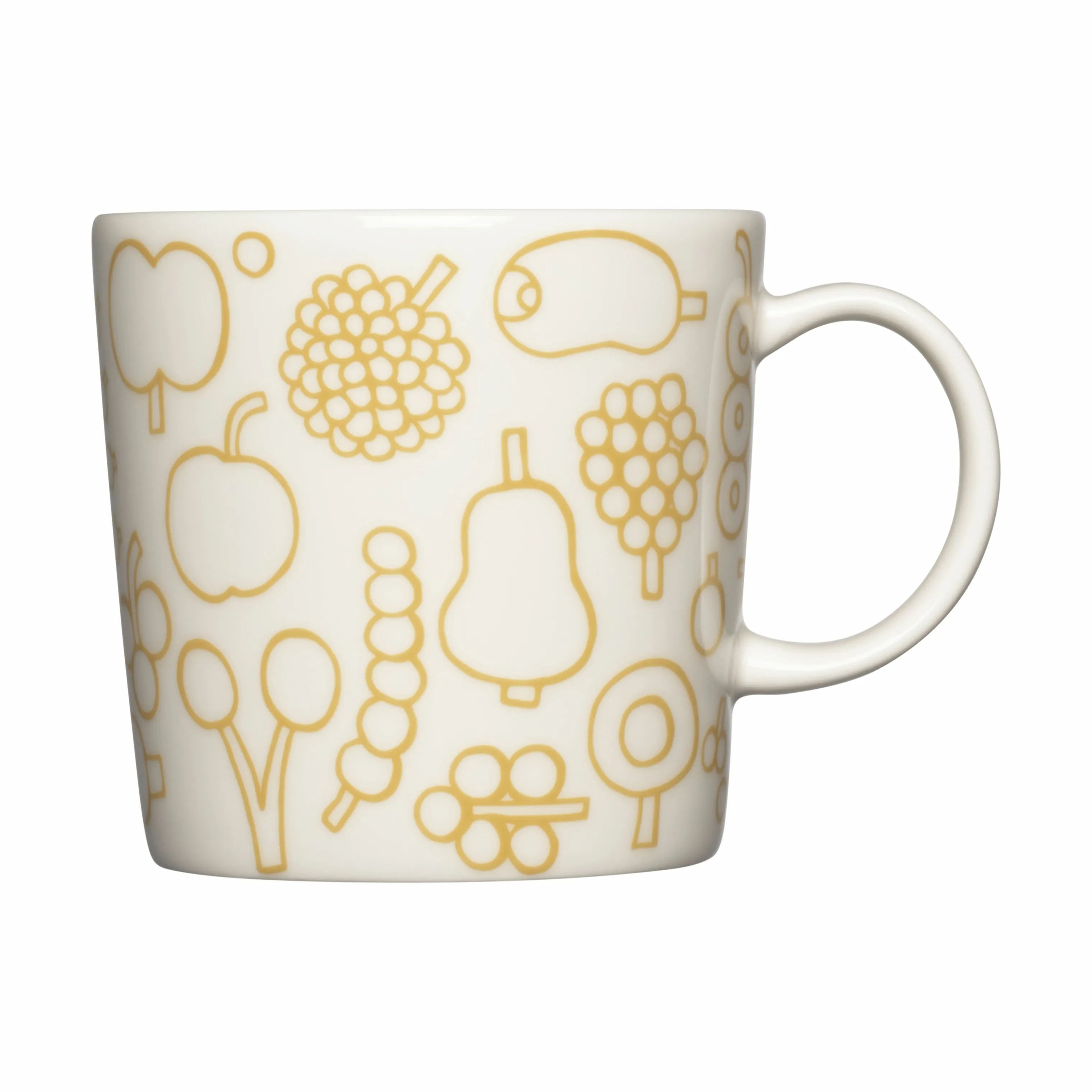 Iittala Krus og kopper med hank Oiva Toikka Collection OTC Krus - Frutta i Frutta gul, 30 cl, 1