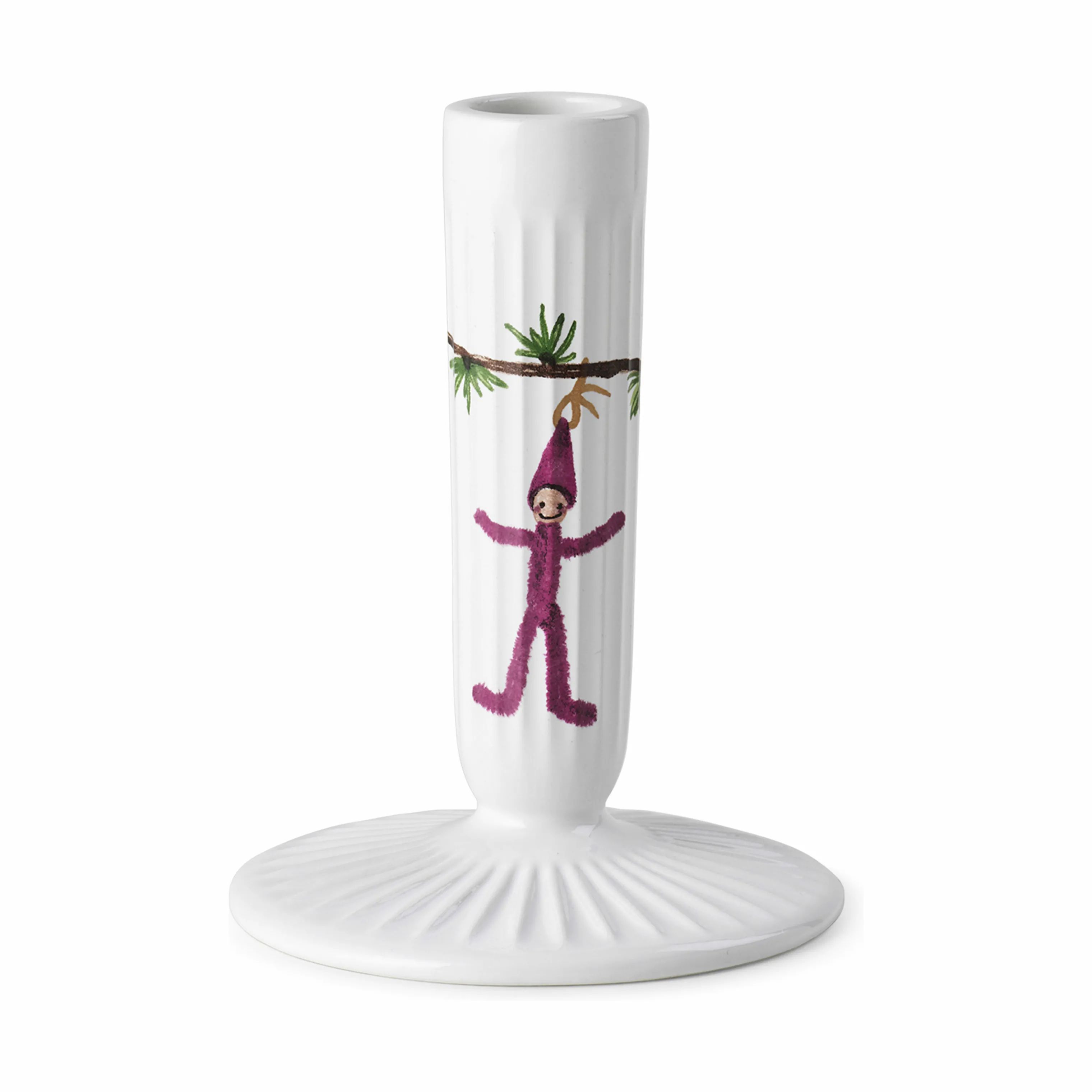 Kähler Kronelysestage Hammershøi Jul Lysestage i Hvid, 12 cm, 1