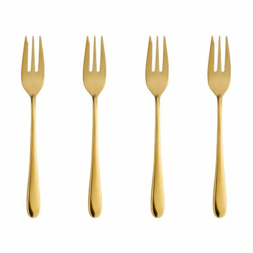 erik bagger a/s Kagegafler Encore Kagegaffel - 4 stk. i Guldfarvet, 1