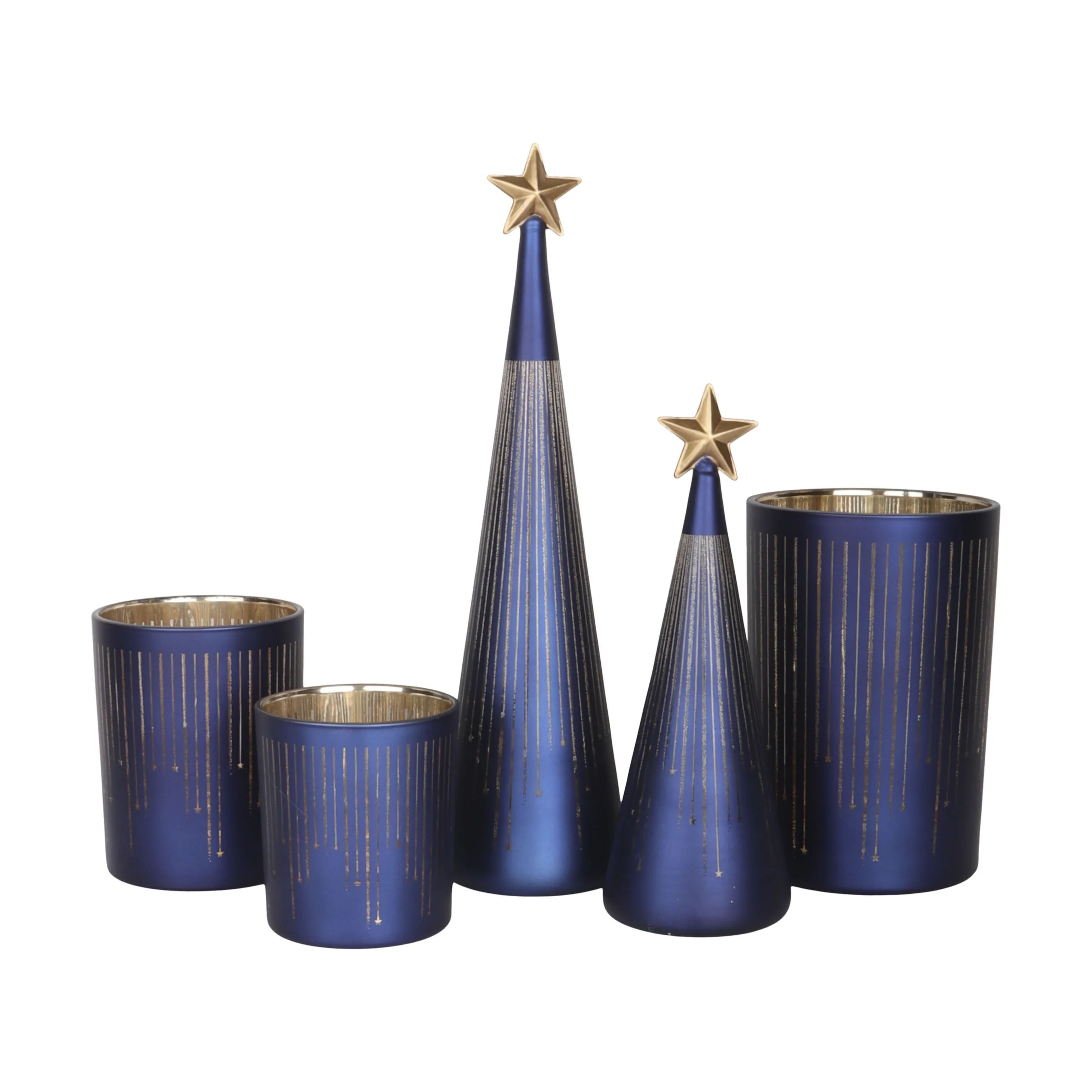 Casa Christmas Jule- og adventsstager Fyrfadsstage i 10 cm, 4