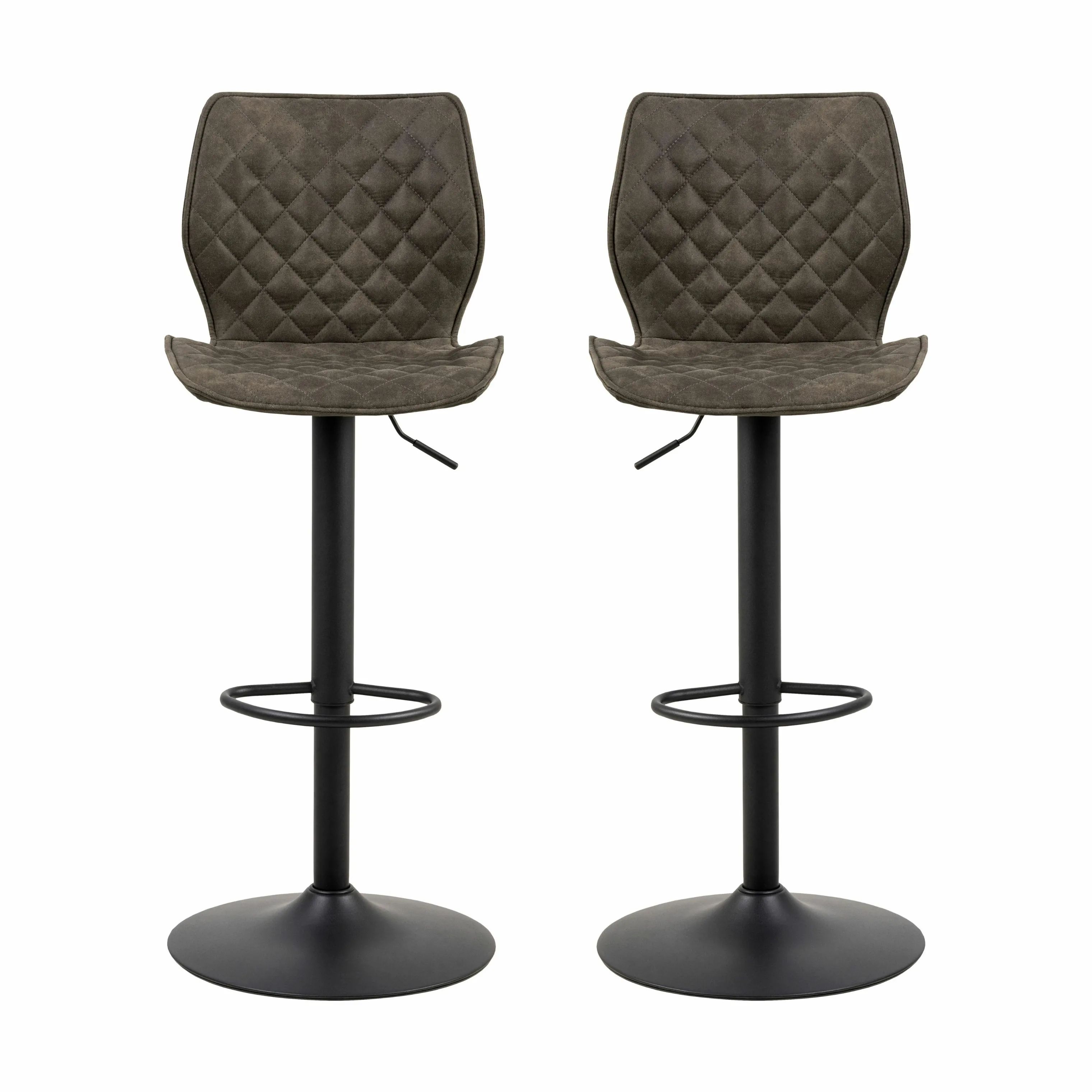 CASA Living Barstole Naomi Barstol - 2 stk. i antracit, 1