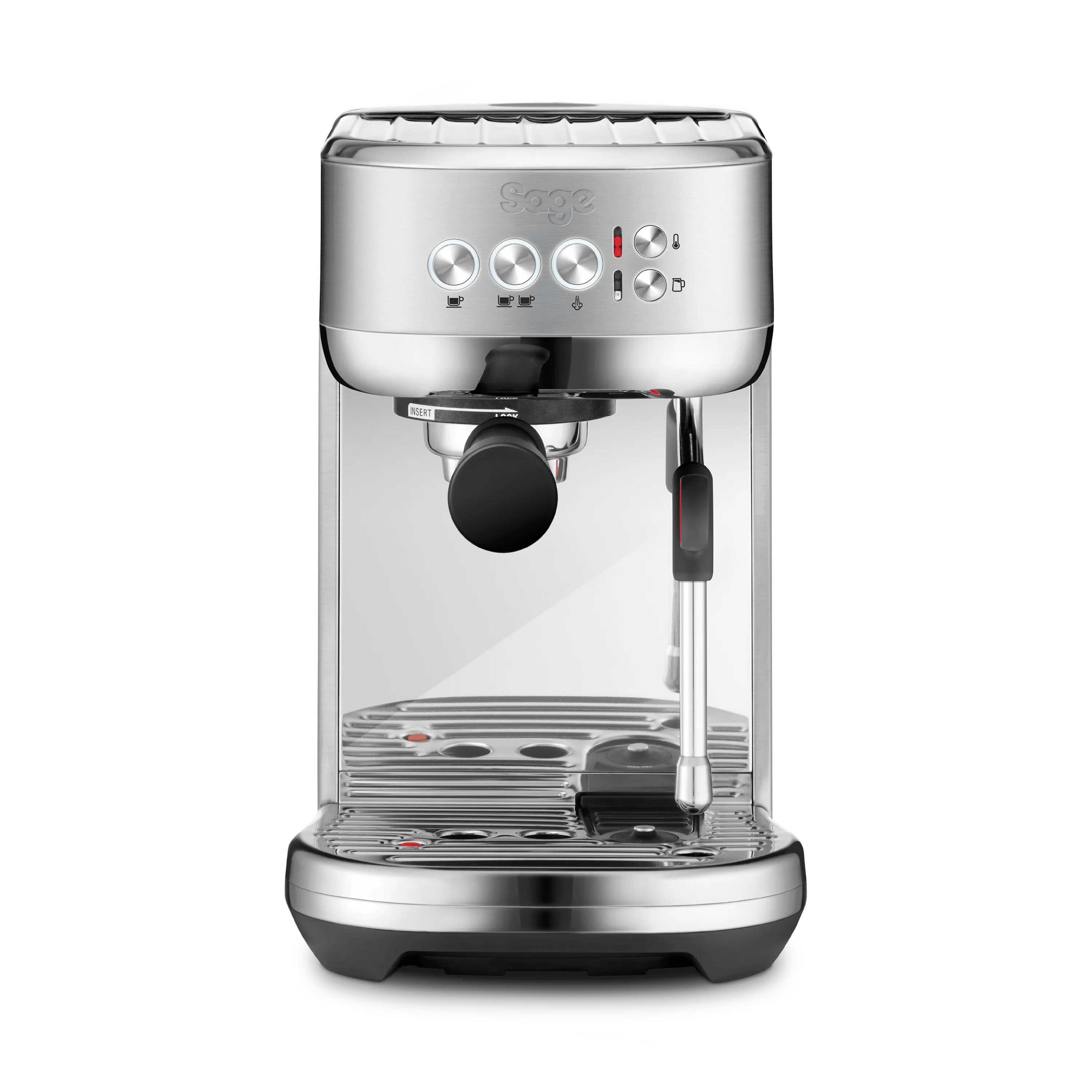 Sage Espressomaskiner Bambino Plus Espressomaskine i Sølvfarvet, 1