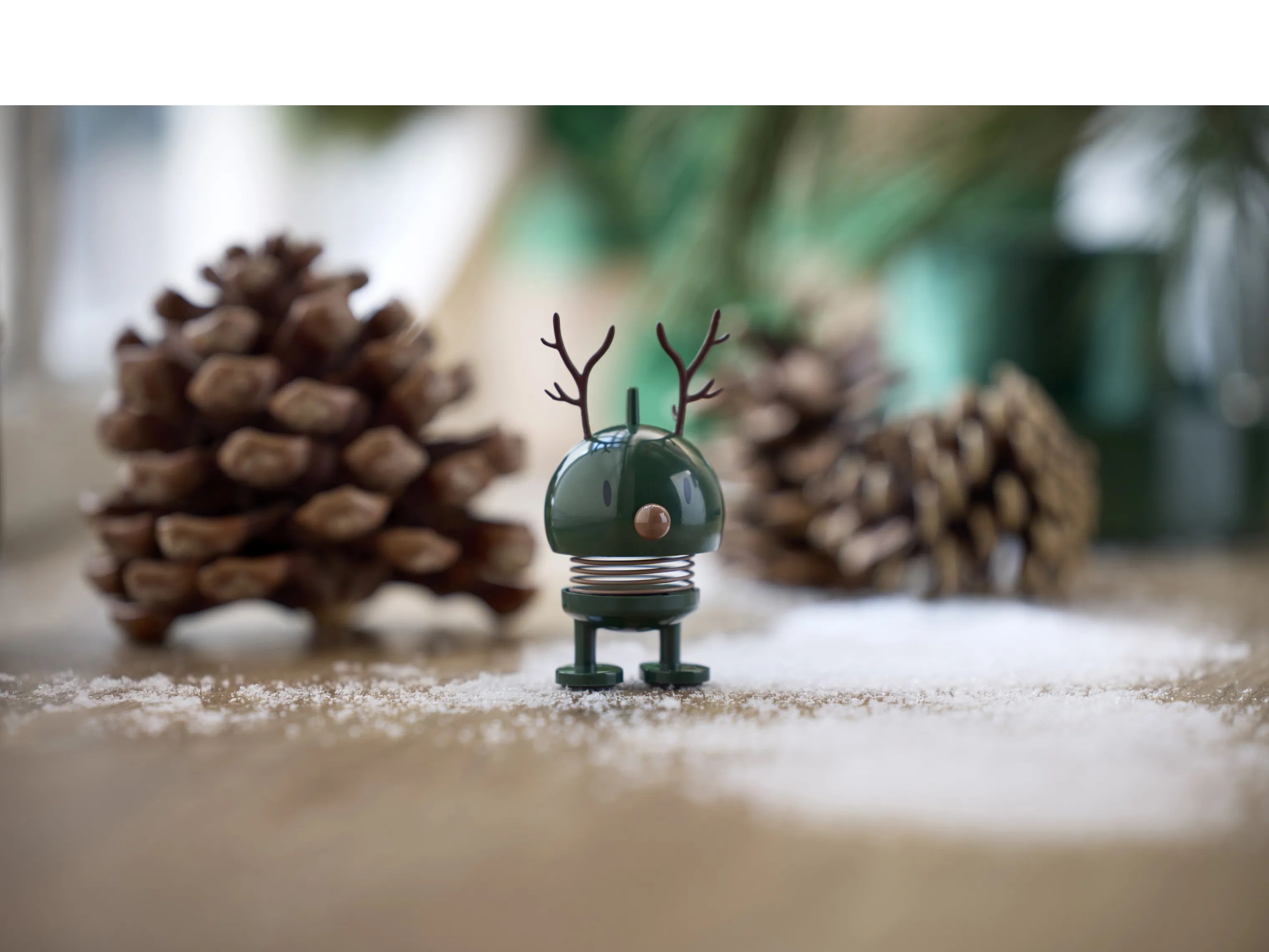 Hoptimist Julefigurer Bumble - Rensdyr i Pine green, 2