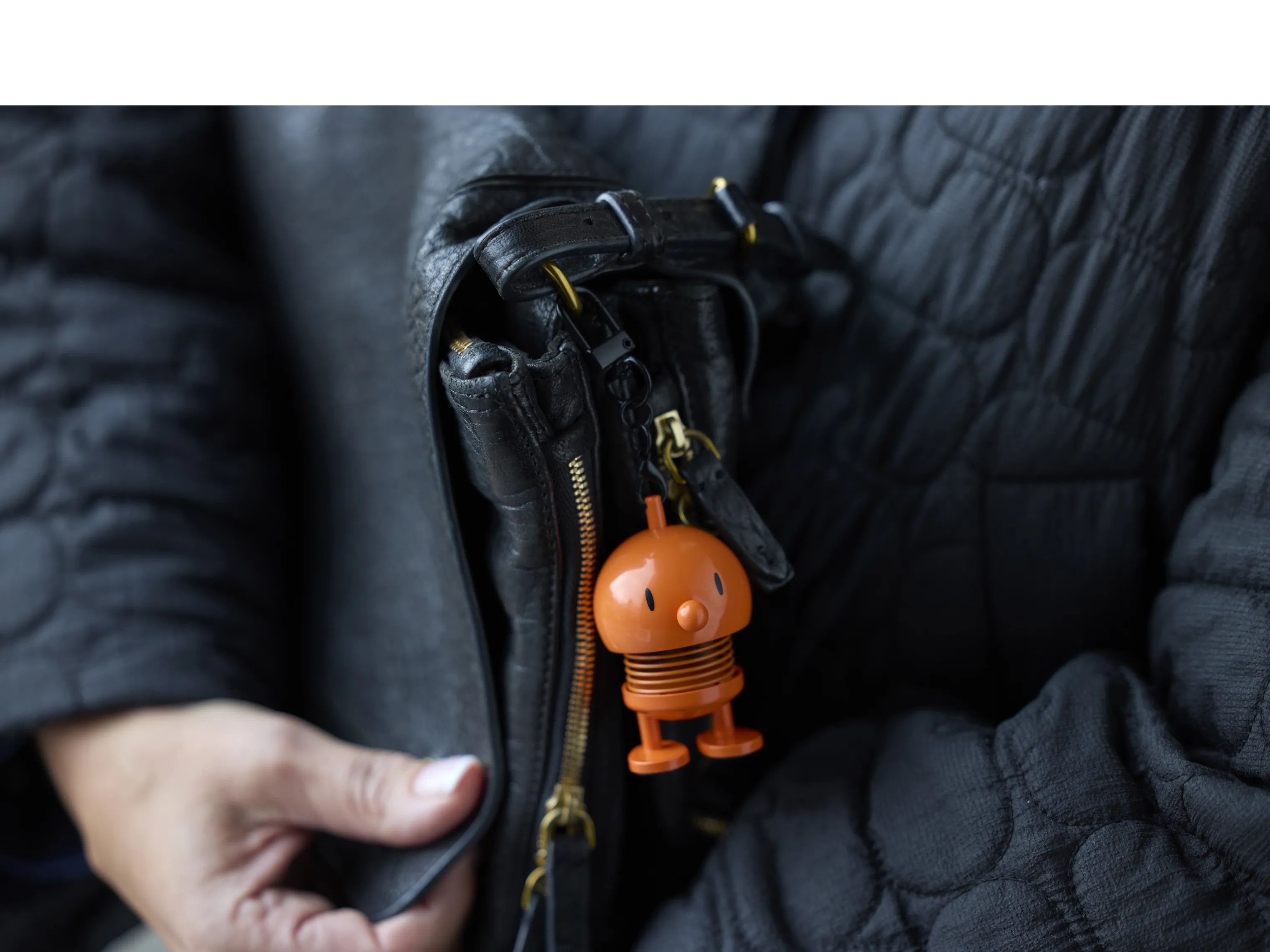 Hoptimist Øvrigt interiør Bumble - Taskevedhæng i Orange, 2