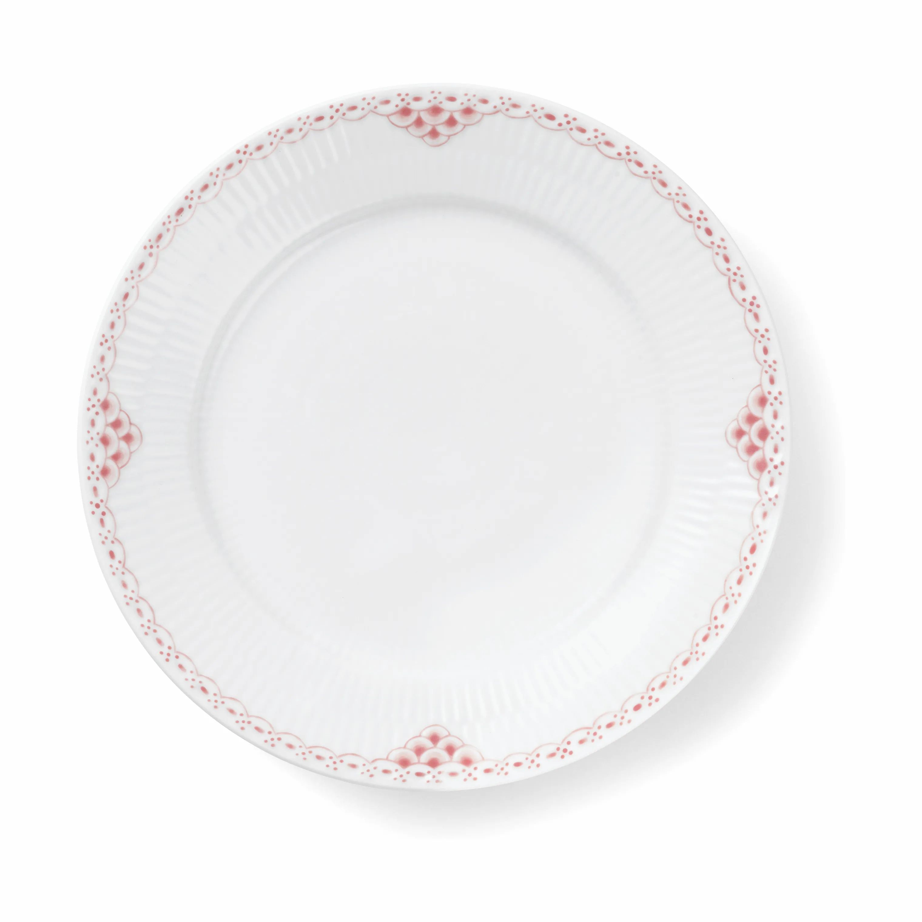 Royal Copenhagen Frokosttallerkener Koral Riflet Blonde Frokosttallerken i Koral/hvid, 1