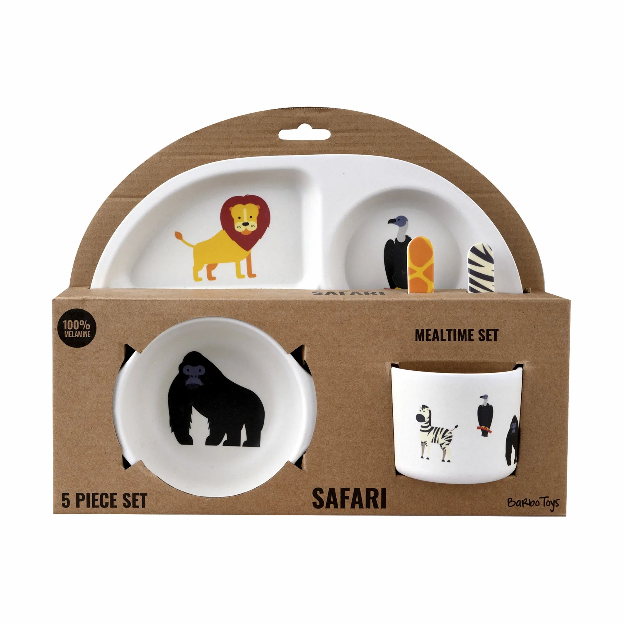 Barbo Toys Spisesæt Spisesæt Safari - 5 dele i Safari, 3