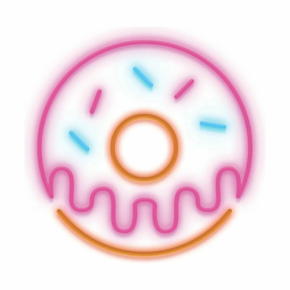 Candy Shock Væglamper Neon LED Lampe - Donut i Donut, 1