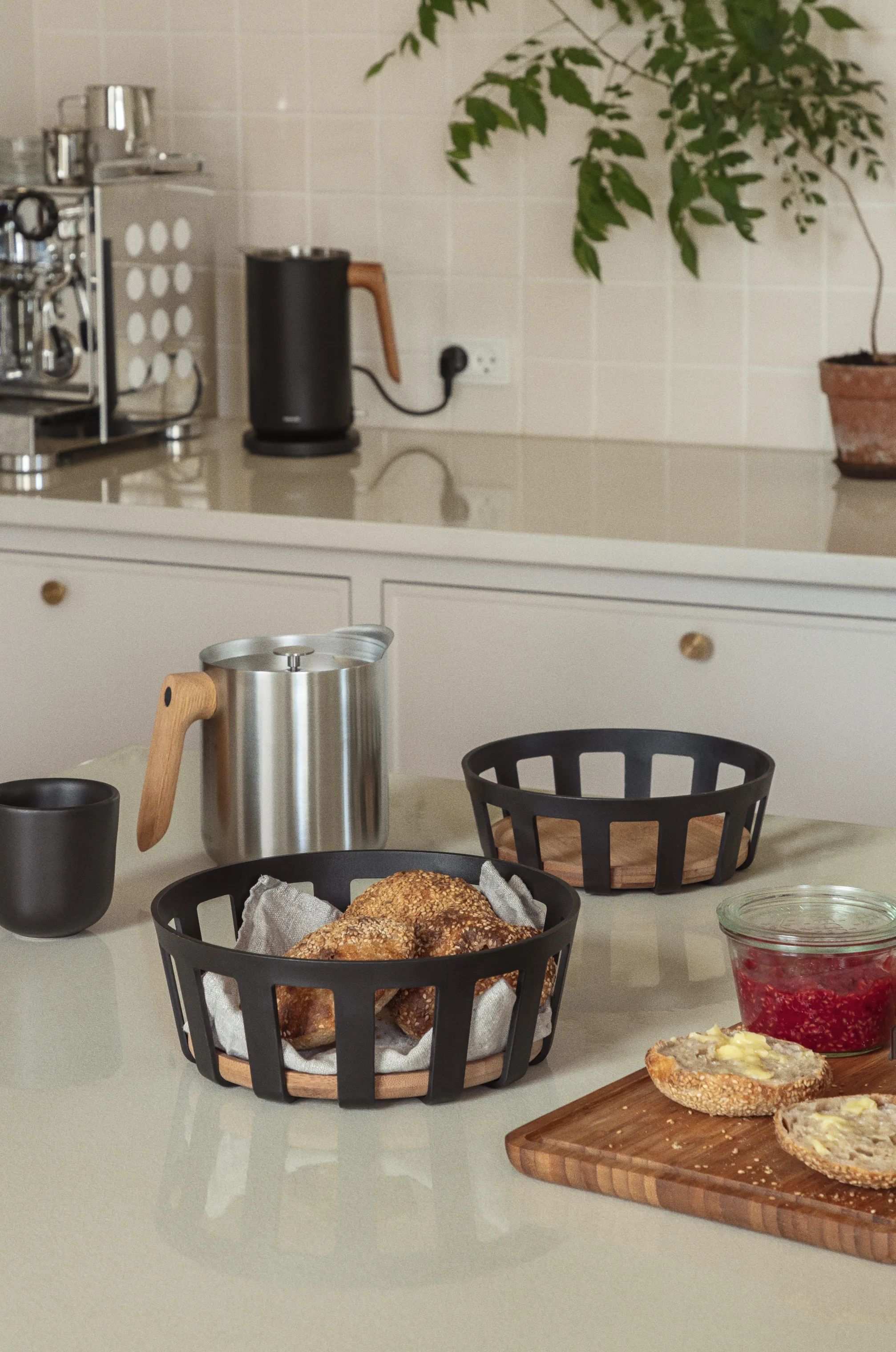 Eva Solo Brødkurve Nordic Kitchen Brødkurv i Natur/sort, 24,5 cm, 2