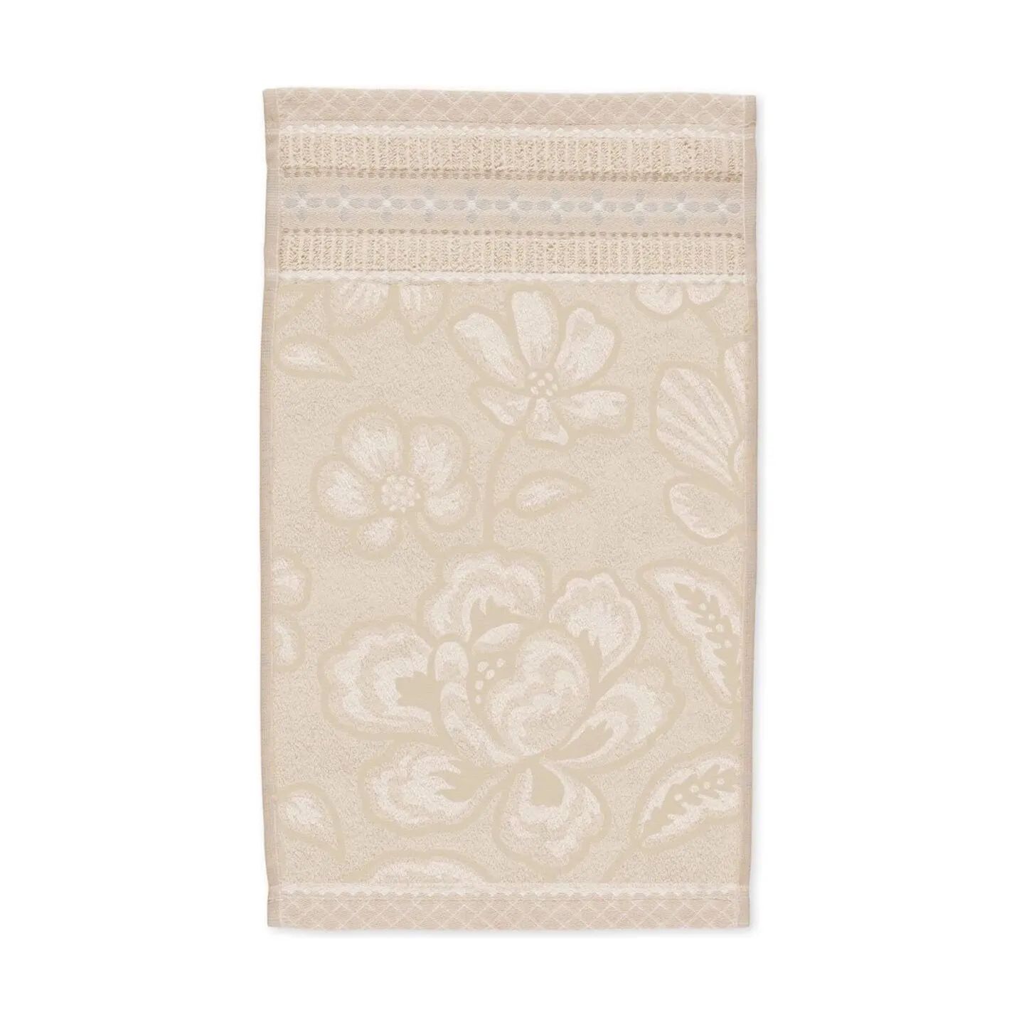 PIP Studio Håndklæder Jasmin Jacquard Håndklæde i Sand, B30 x L50 cm, 1