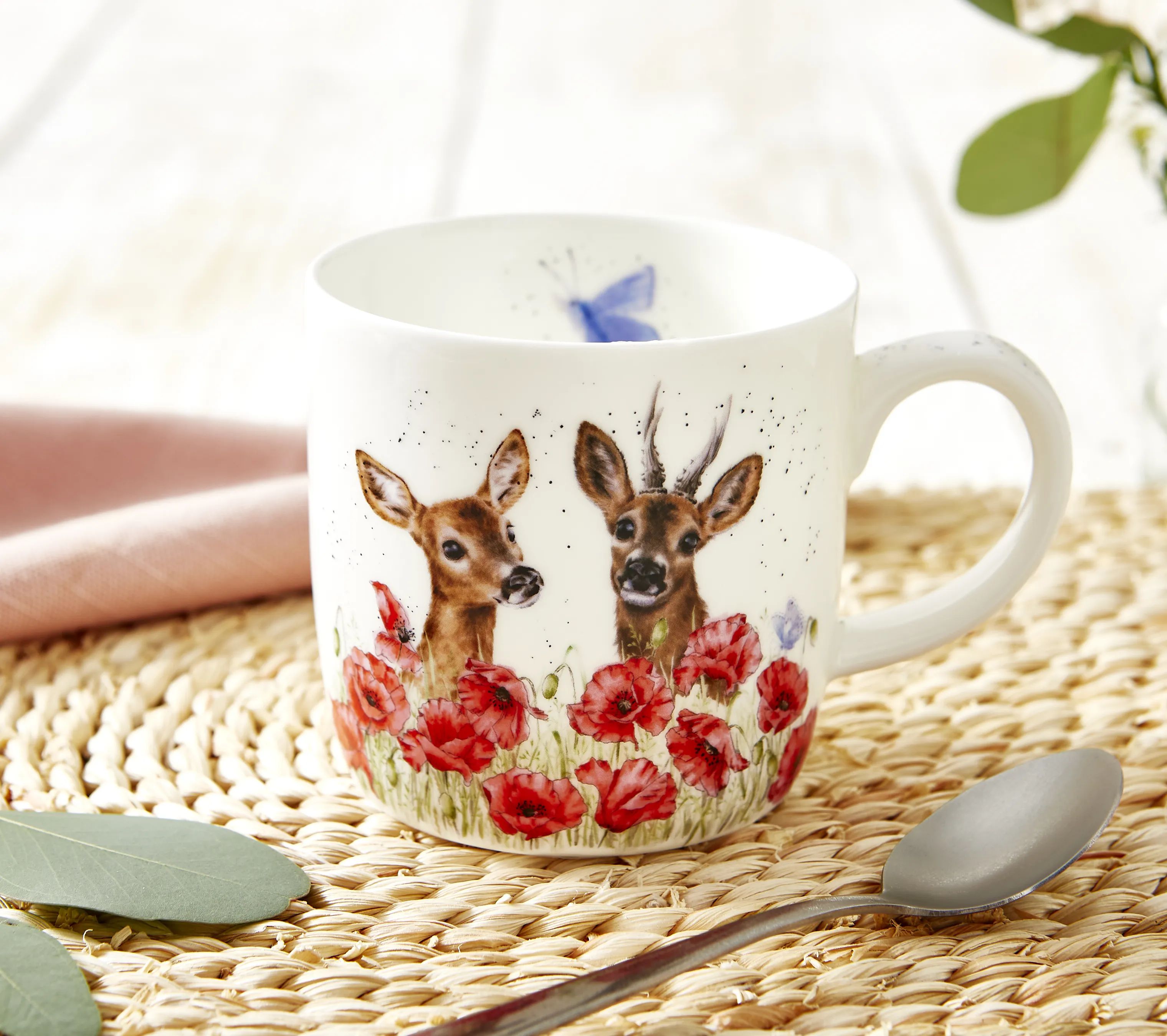Royal Worcester Krus og kopper med hank Wrendale Krus - Deer to me i Hjorte, 3