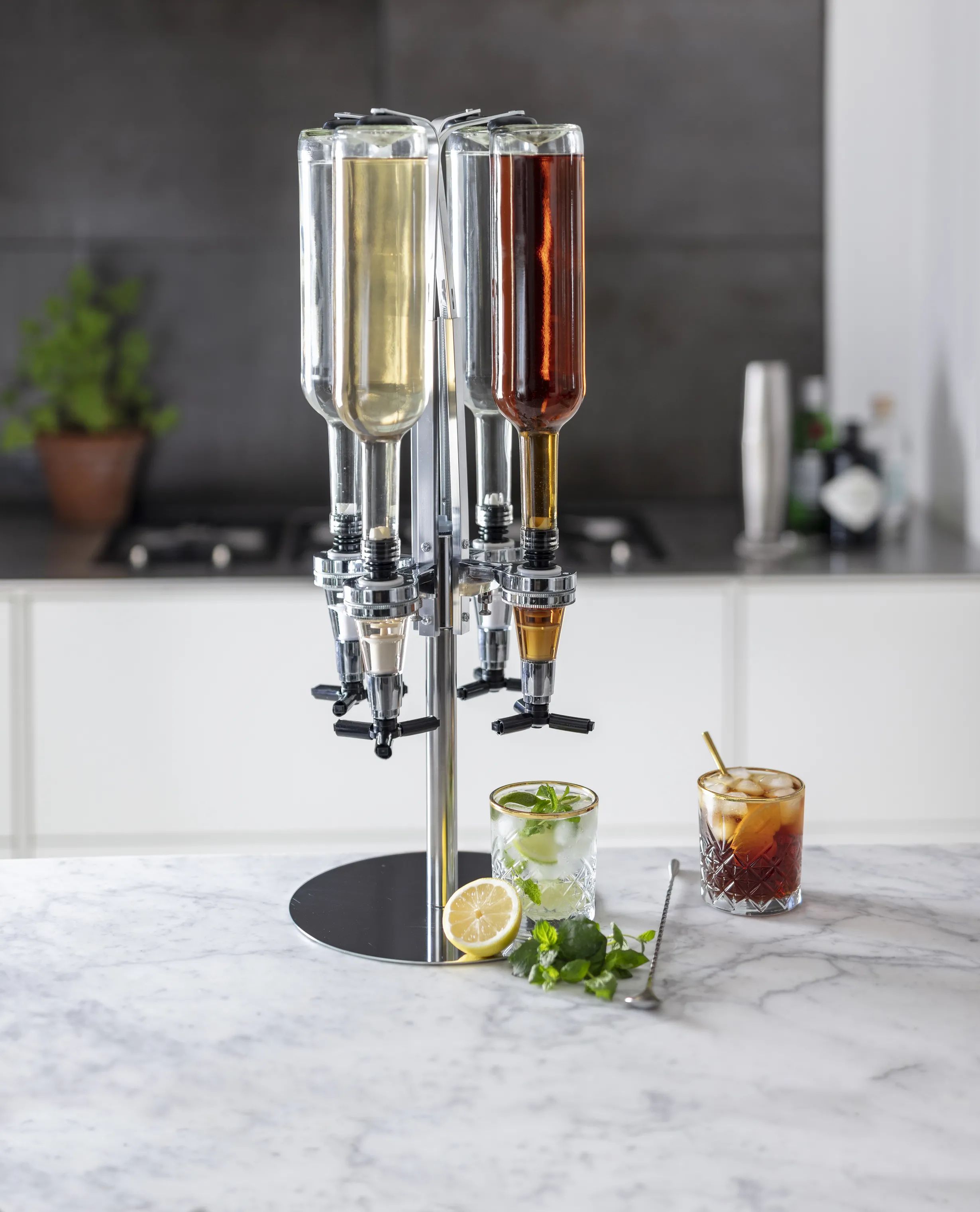 CASA Living Vinreoler Flaskeholder i Stål, 2