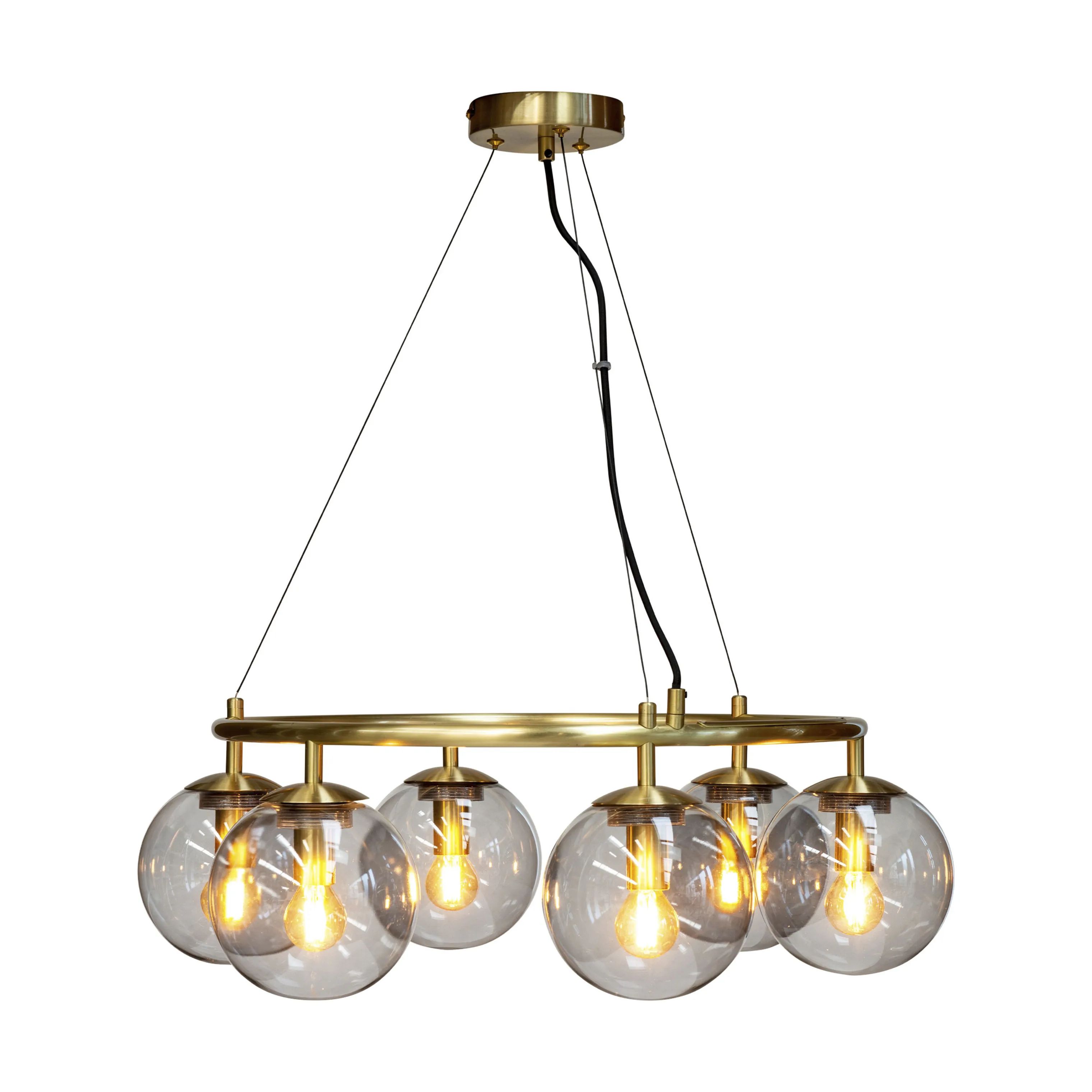 Dyberg Larsen Loftlamper Como Loftlampe i Messing/ smoke, 2