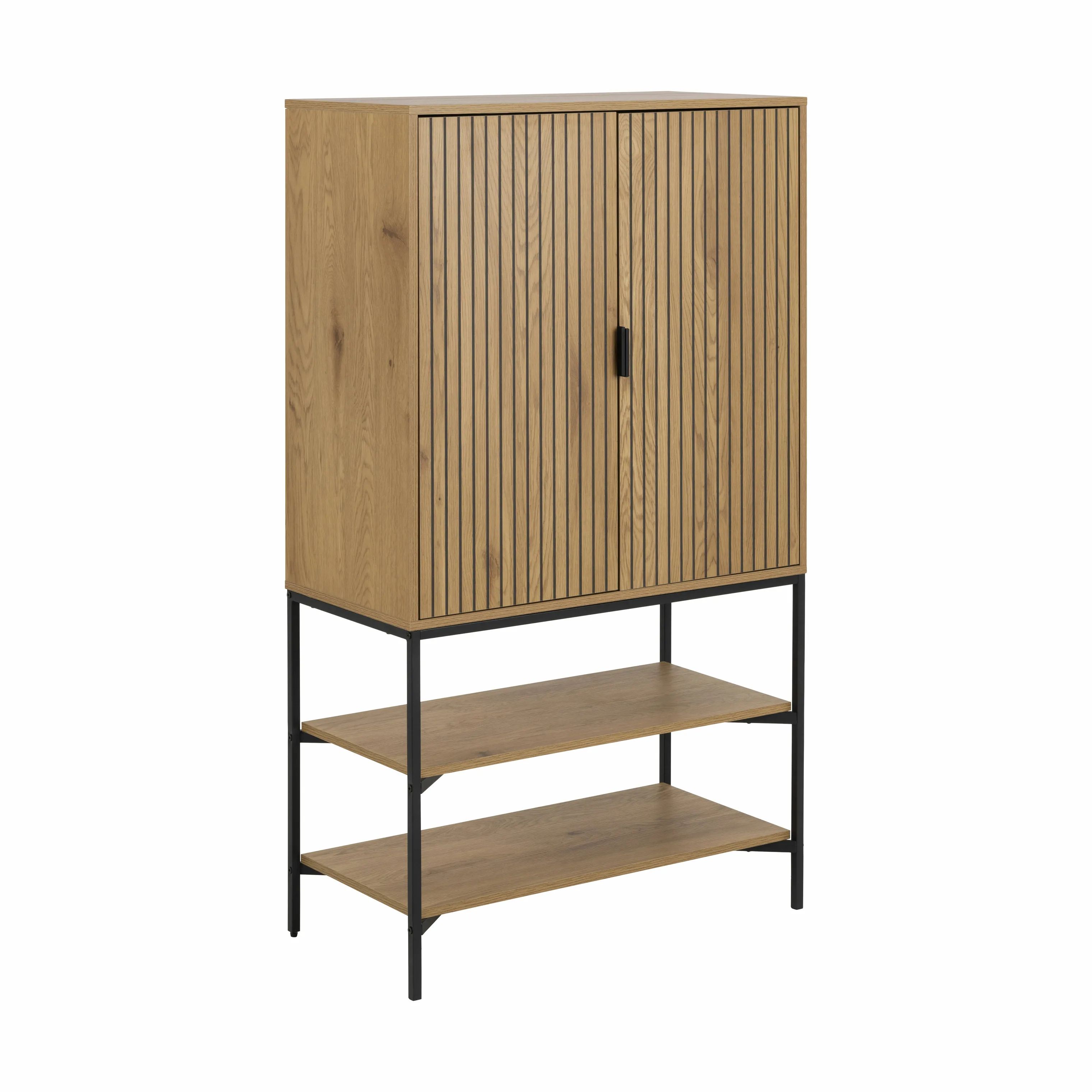 CASA Living Skabe Jaipur Skab i Eg/mat sort, 1