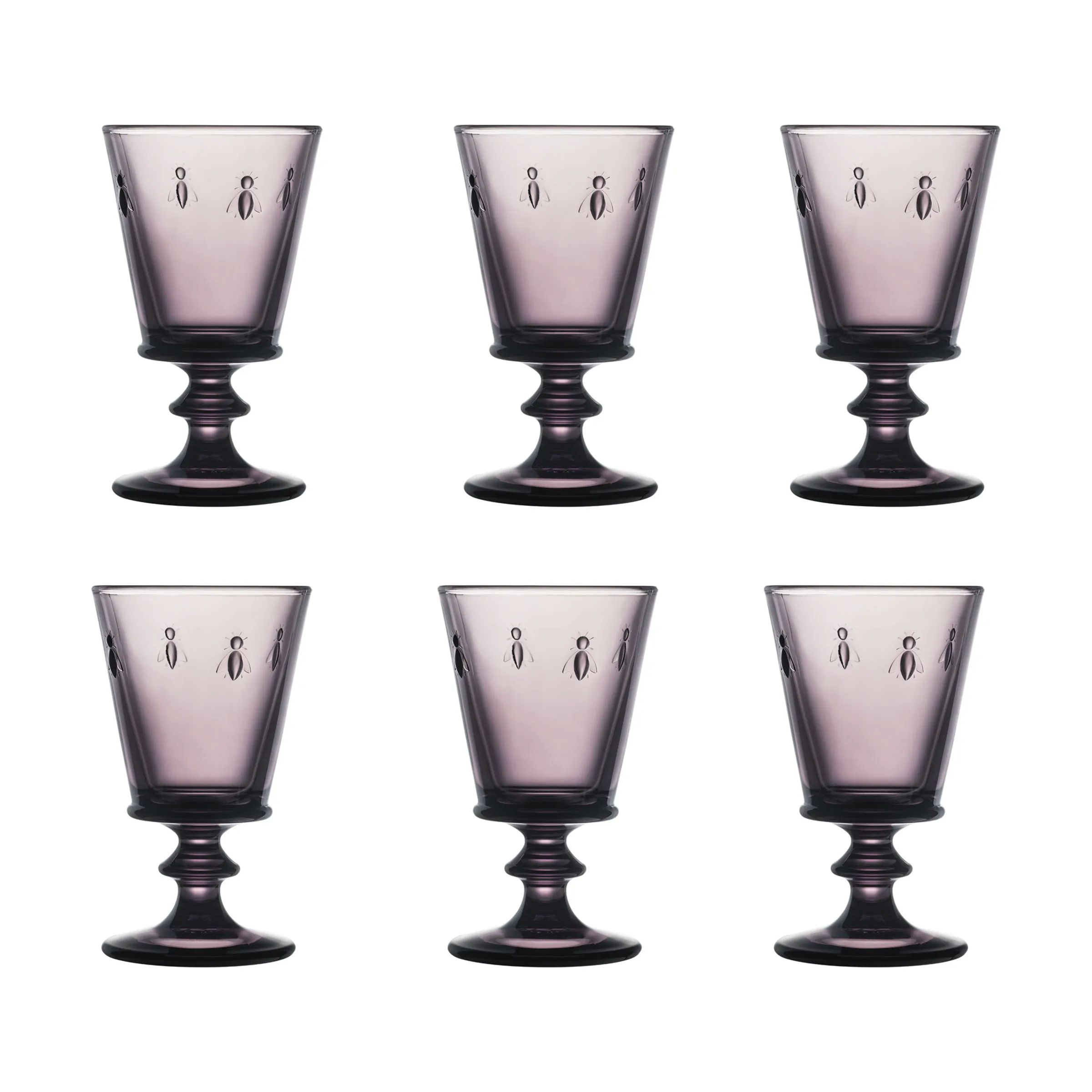 La Rochère Rødvinsglas Abeille Abielle Vinglas - 6 stk. i Aubergine, 24 cl, 1