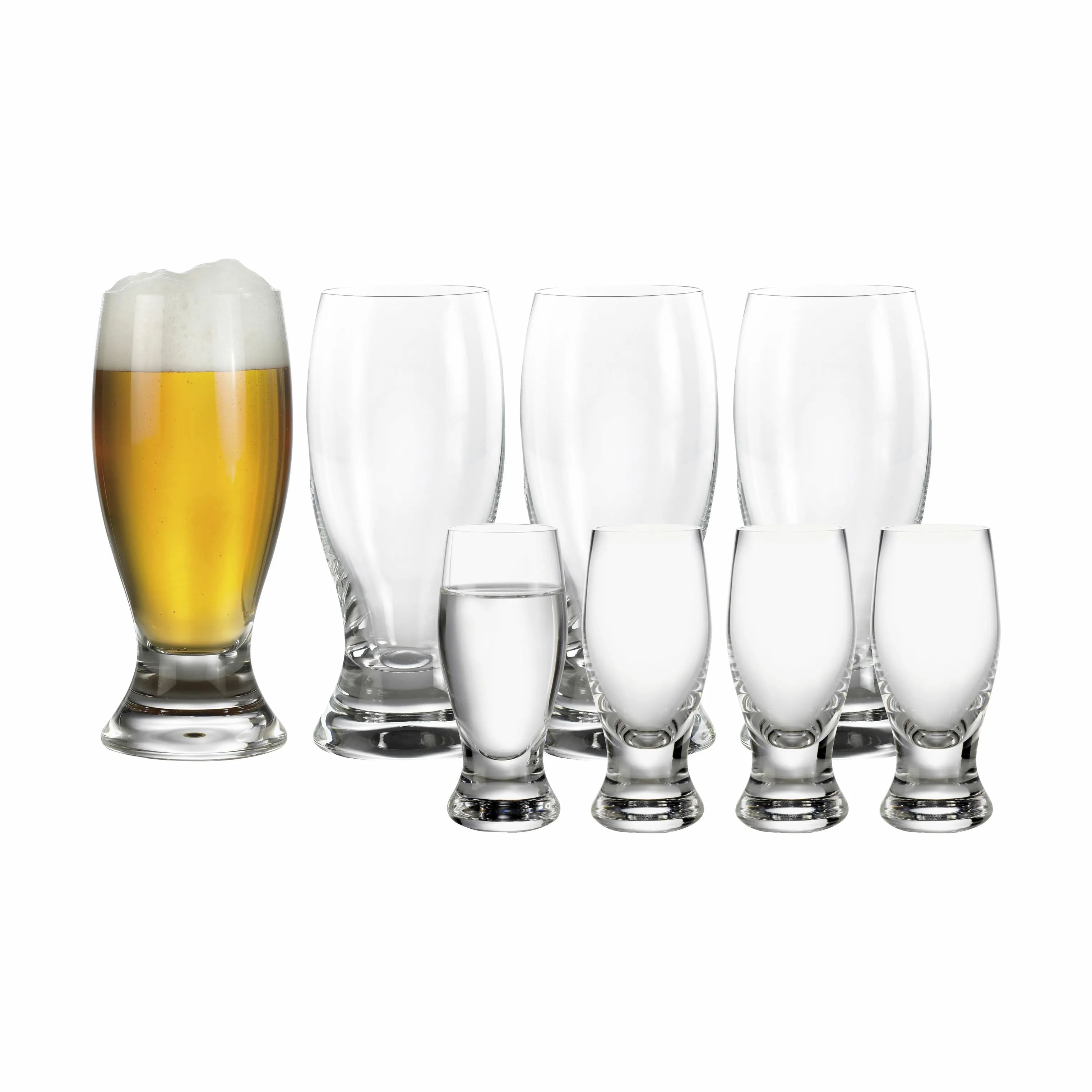 erik bagger a/s Ølglas Opera Ølglas og Snapseglas - 8 stk. i Klar, 45 cl, 1
