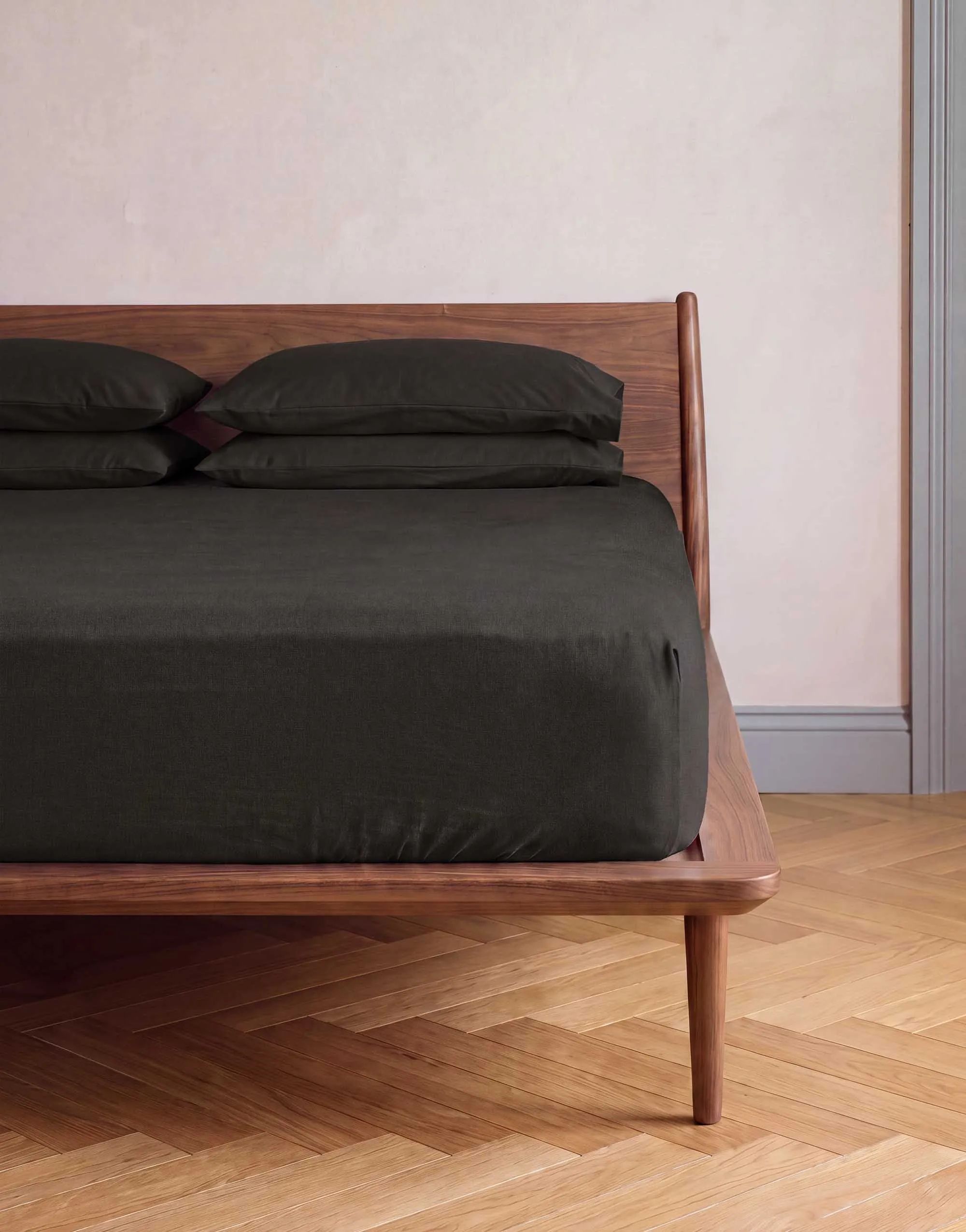 Essenza Lagner Fine Organic Jersey Boxlagen i Anthracite, B200 x L220 cm, 2