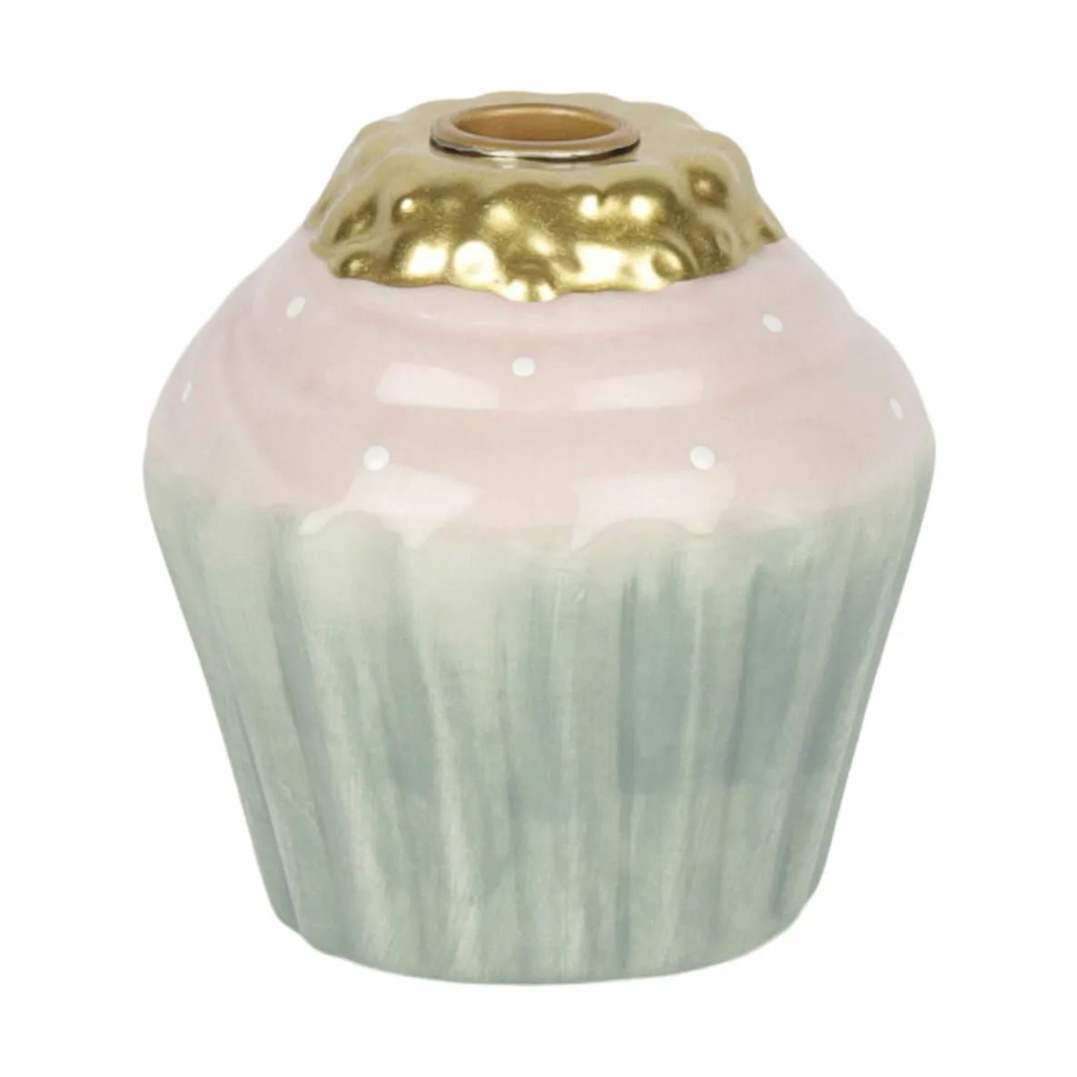 Speedtsberg Kronelysestage Kertelysestage - Cupcake i Grøn/rosa, 1
