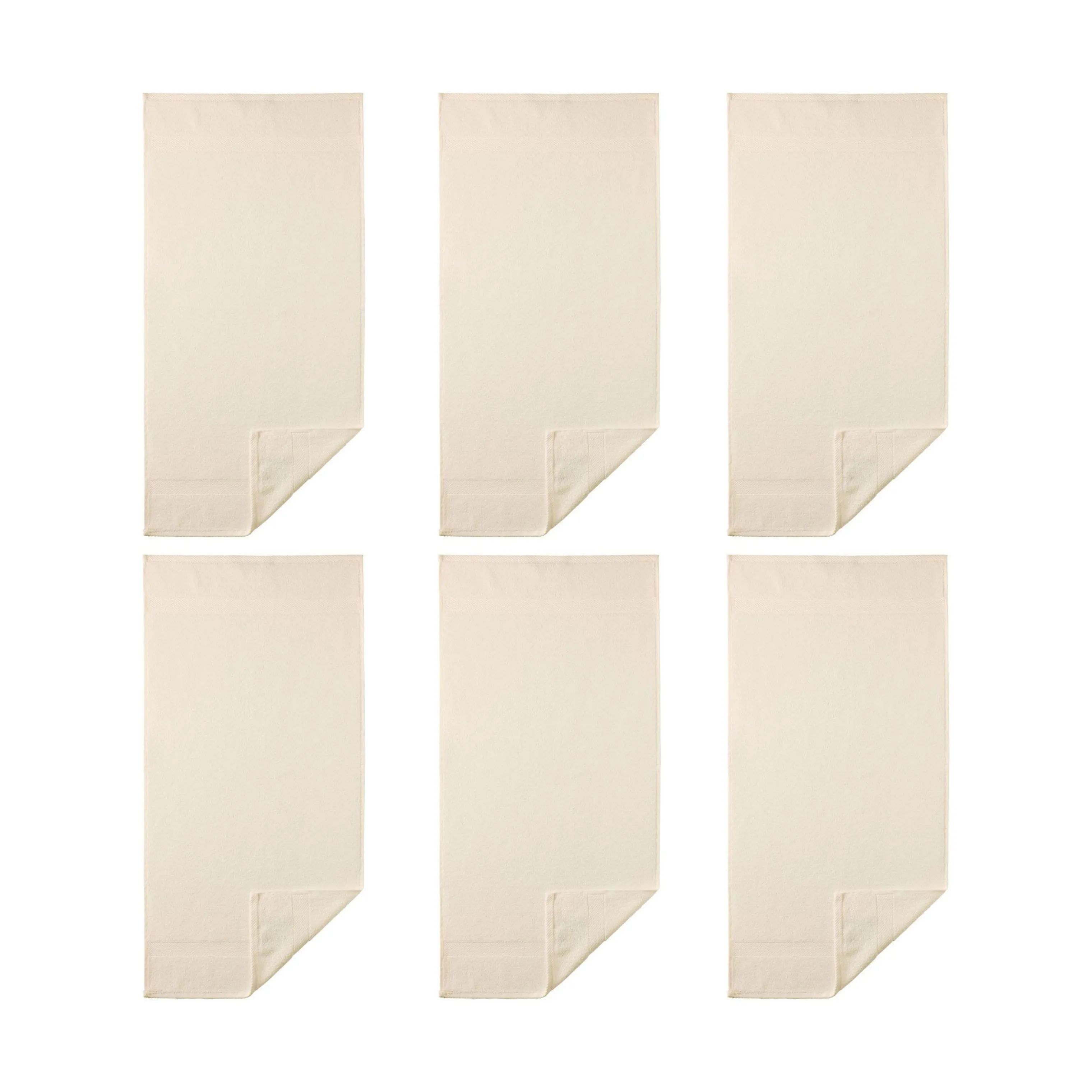 Egeria Håndklæder Diamant Håndklæde - 6 stk. i Ivory, 1