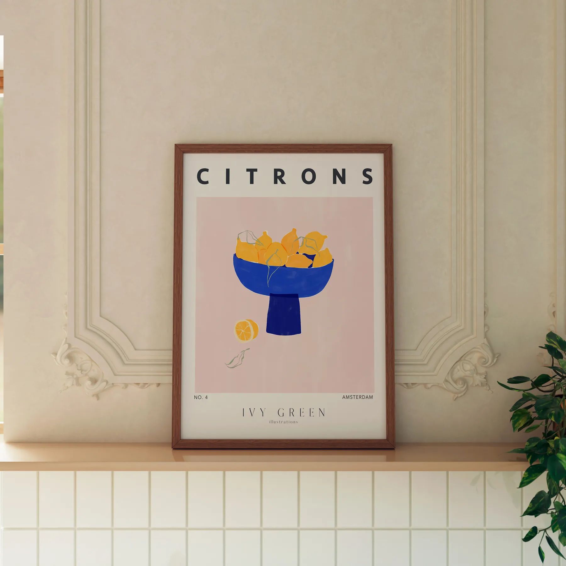 Poster&Frame Plakater Ivy Green Illustrations Plakat - Lemons i B50 x L70 cm, 2