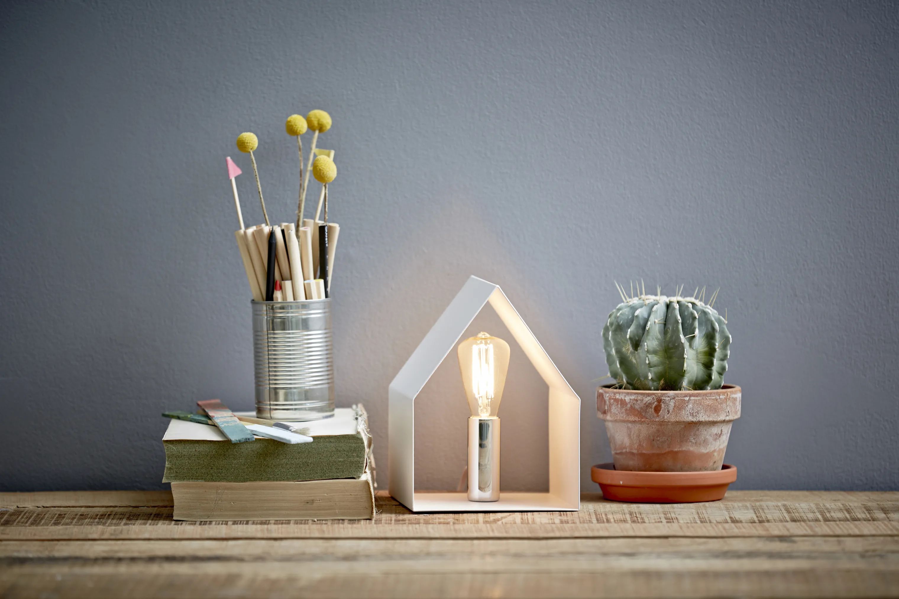 Belid Bordlamper Veneto House Bordlampe i Hvid, 2
