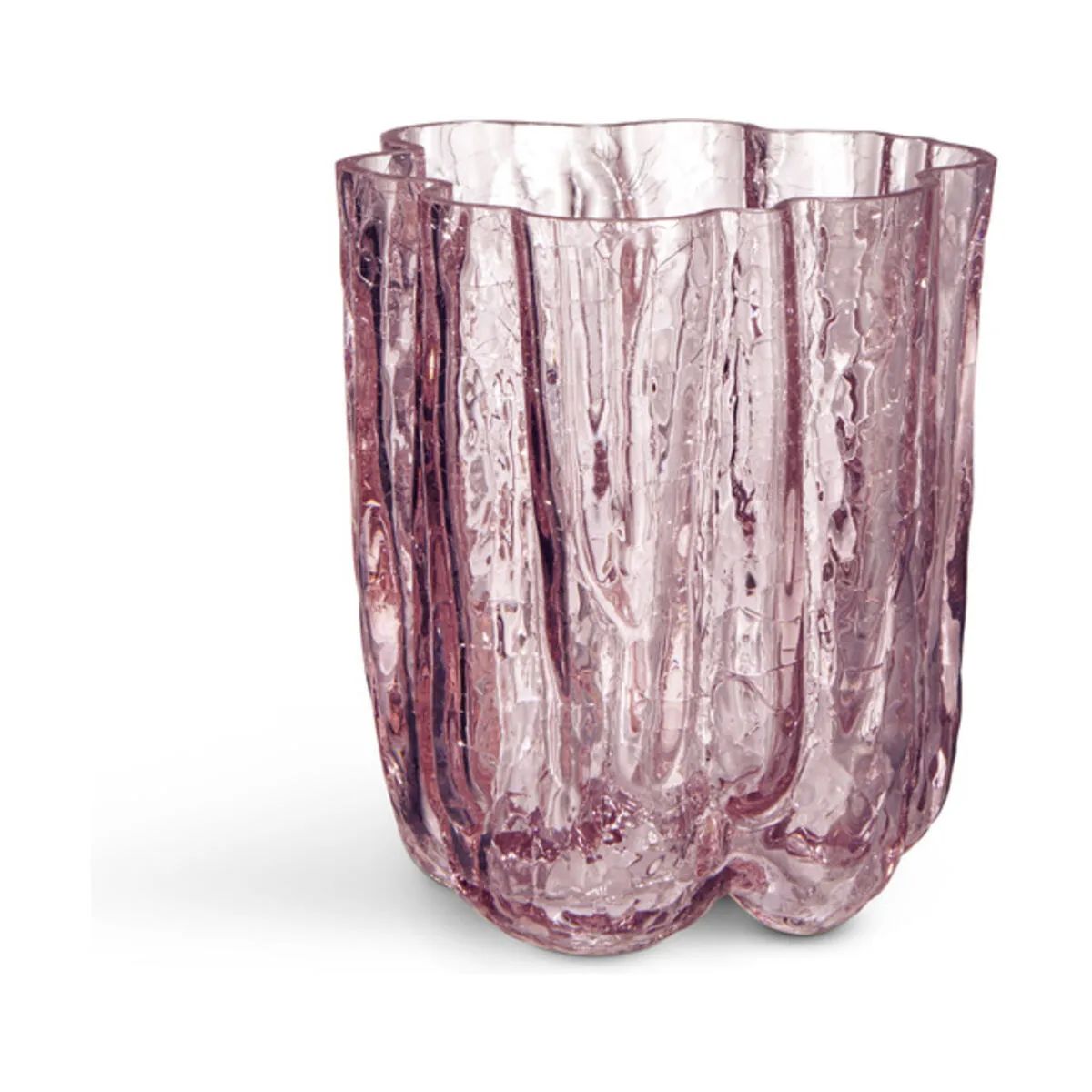 Kosta Boda Vaser Crackle Vase i Pink, 1