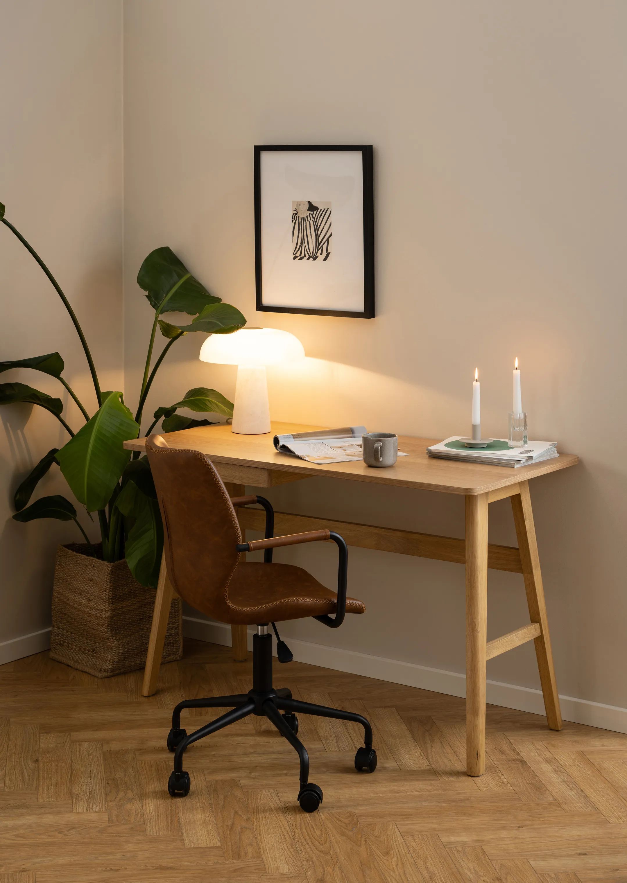 CASA Living Skriveborde Barnett Skrivebord i Natur, 3