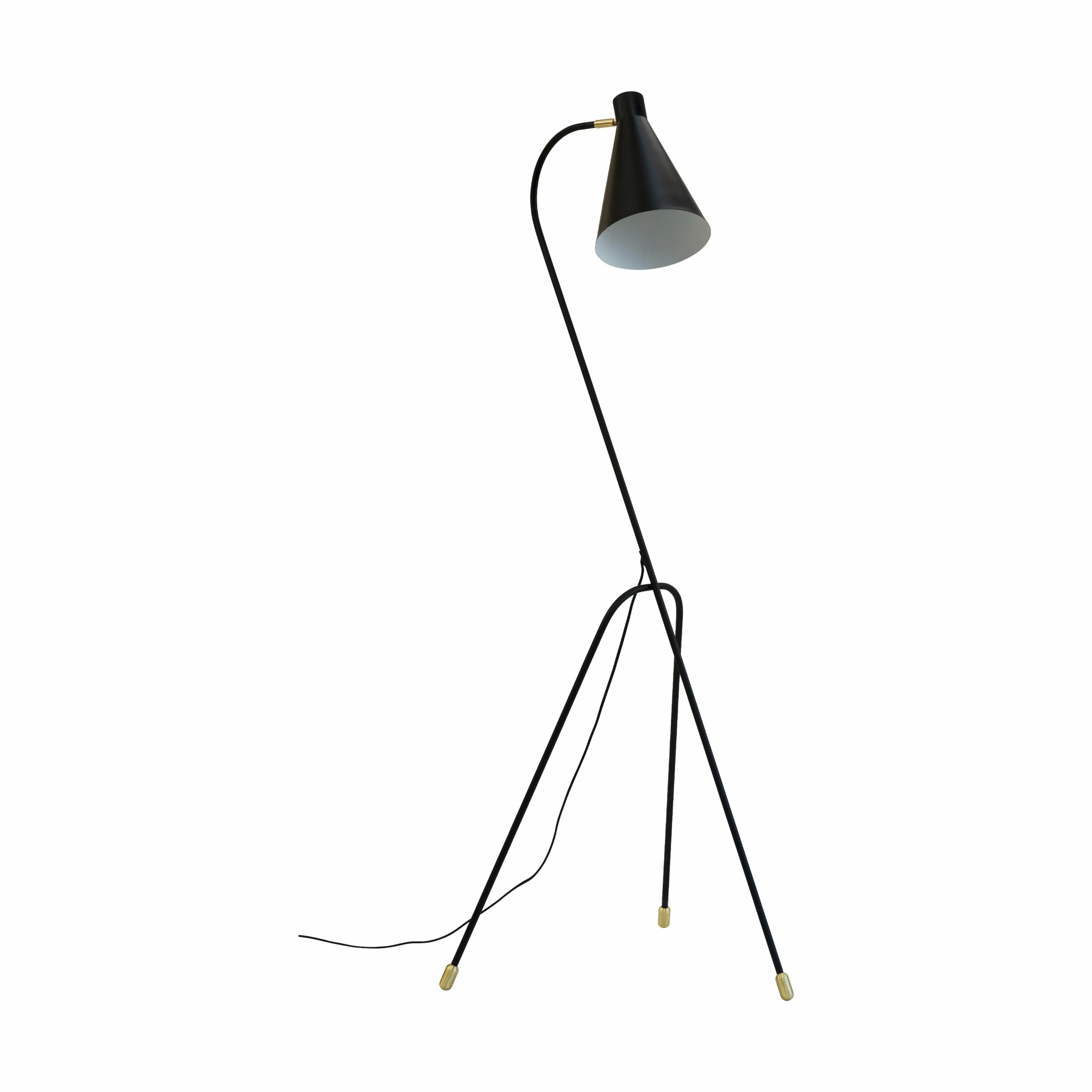 Dyberg Larsen Gulvlamper Miles 3-benet Gulvlampe i Sort, 1