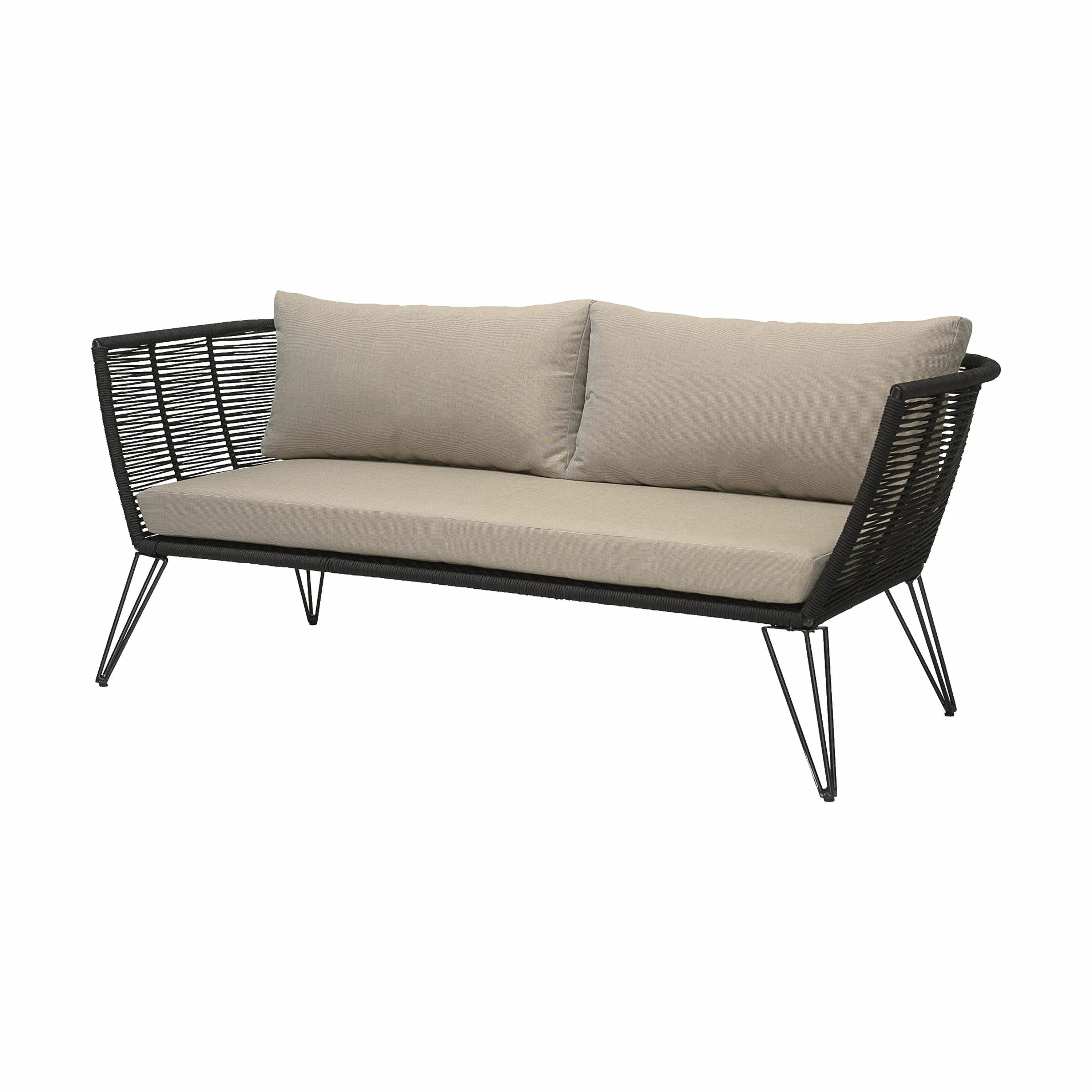 Bloomingville Havesofaer Mundo Sofa i Sort, 175 cm, 3