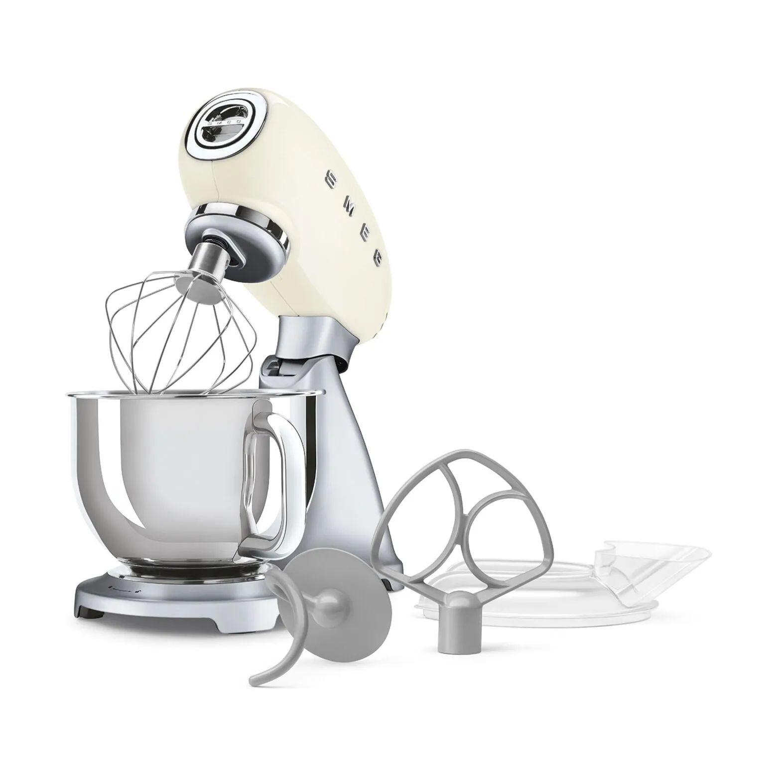 Smeg Røremaskiner 50's style Køkkenmaskine SMF04CREU i creme, 4