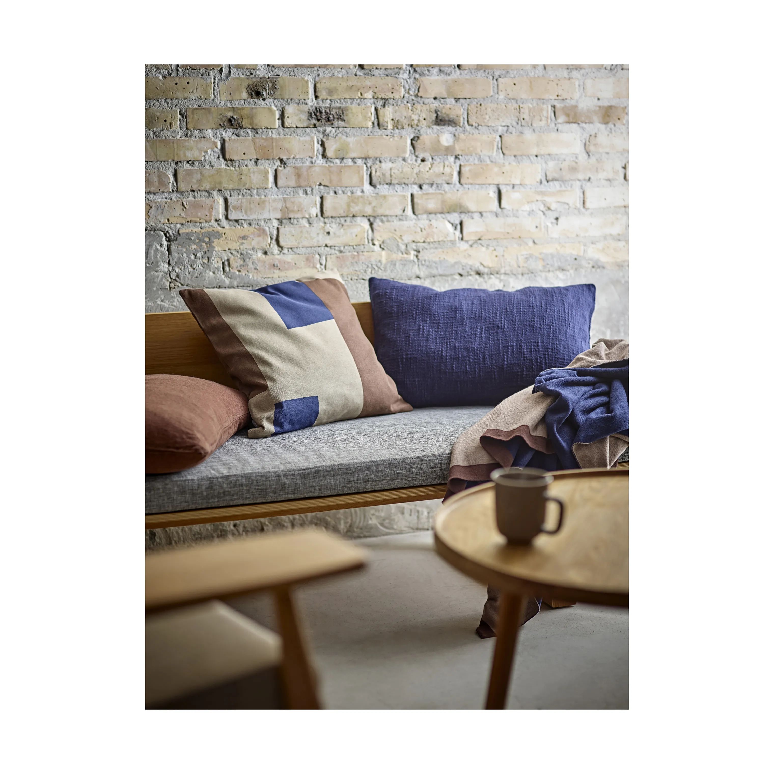 Södahl Plaider Impression Plaid i Navy Blue, 4