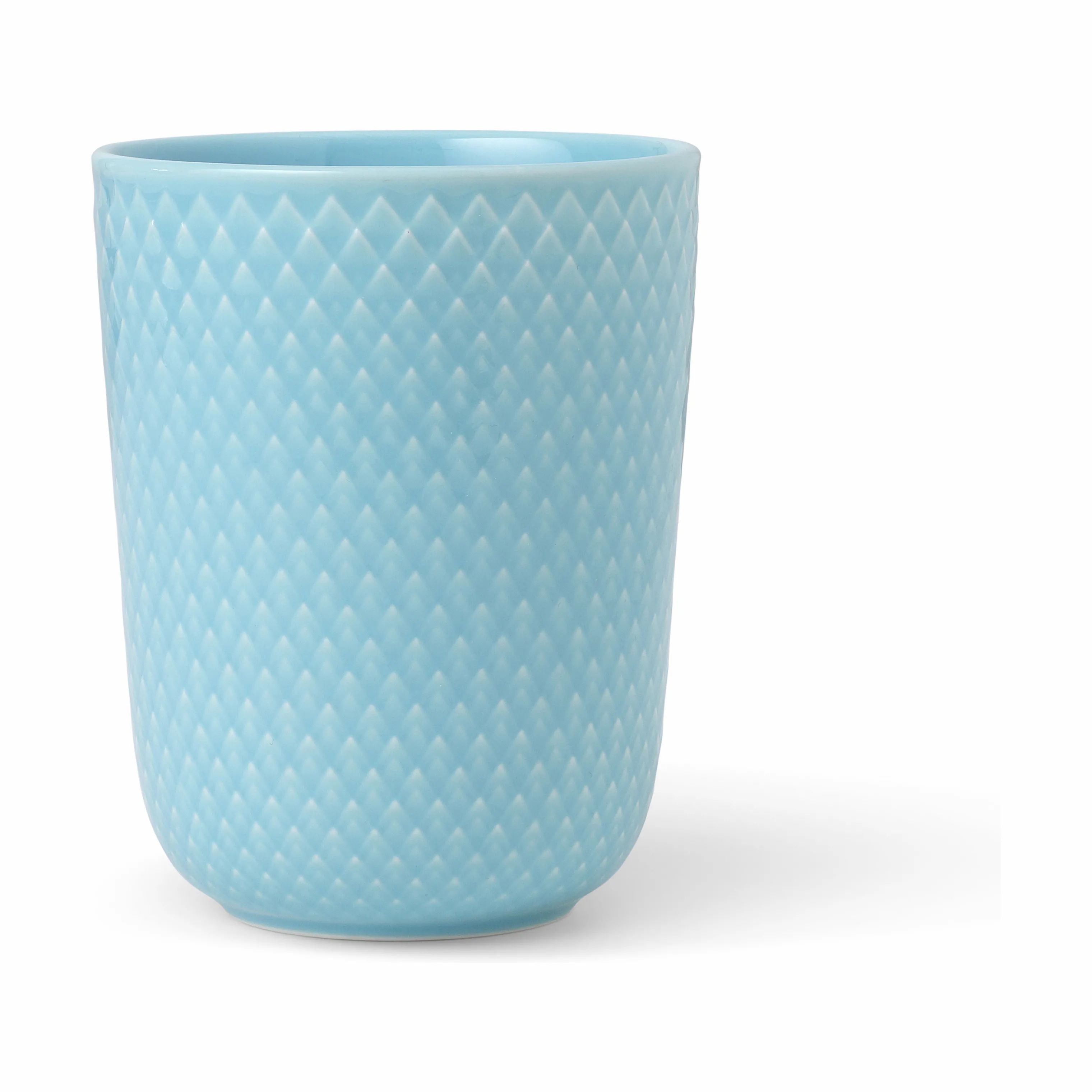 Lyngby Porcelæn Krus og kopper uden hank Rhombe Color Krus i Turkis, 1