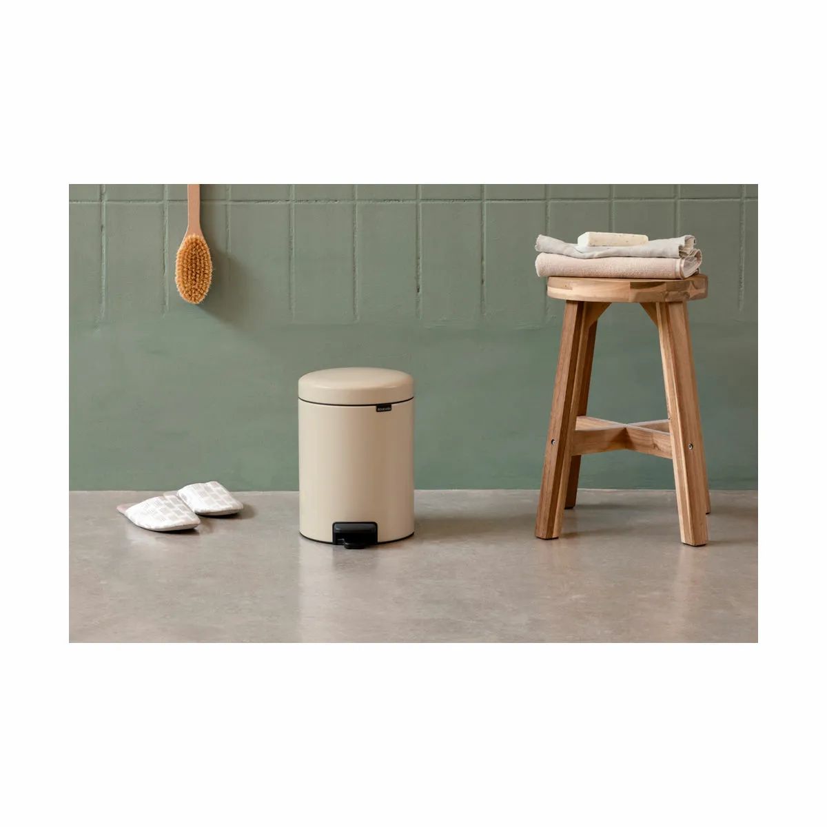 Brabantia Toiletspande NewIcon Pedalspand i Soft beige , 3 L, 4