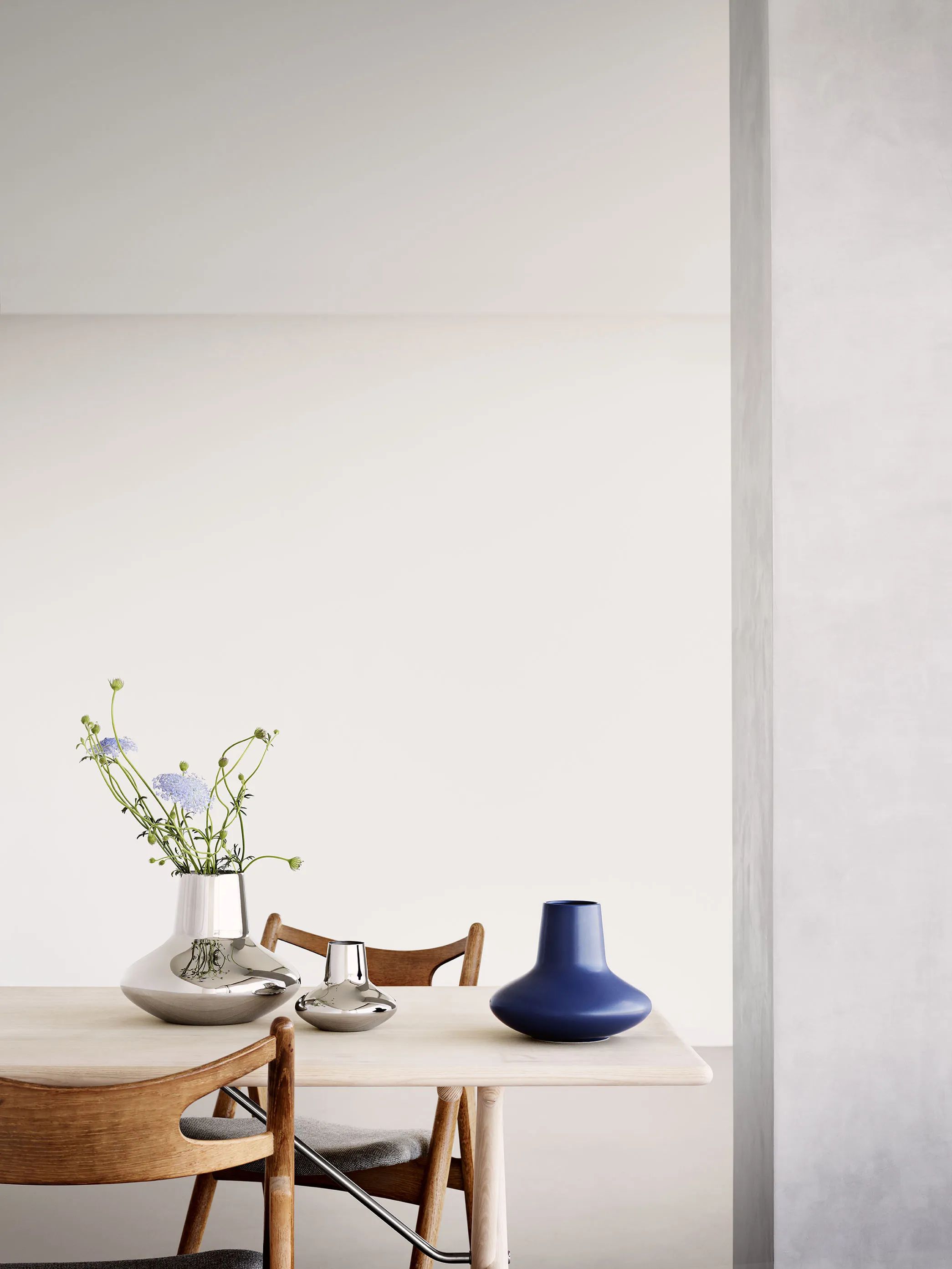 Georg Jensen Vaser Henning Koppel Koppel Vase i Stål, 22,2 cm, 3