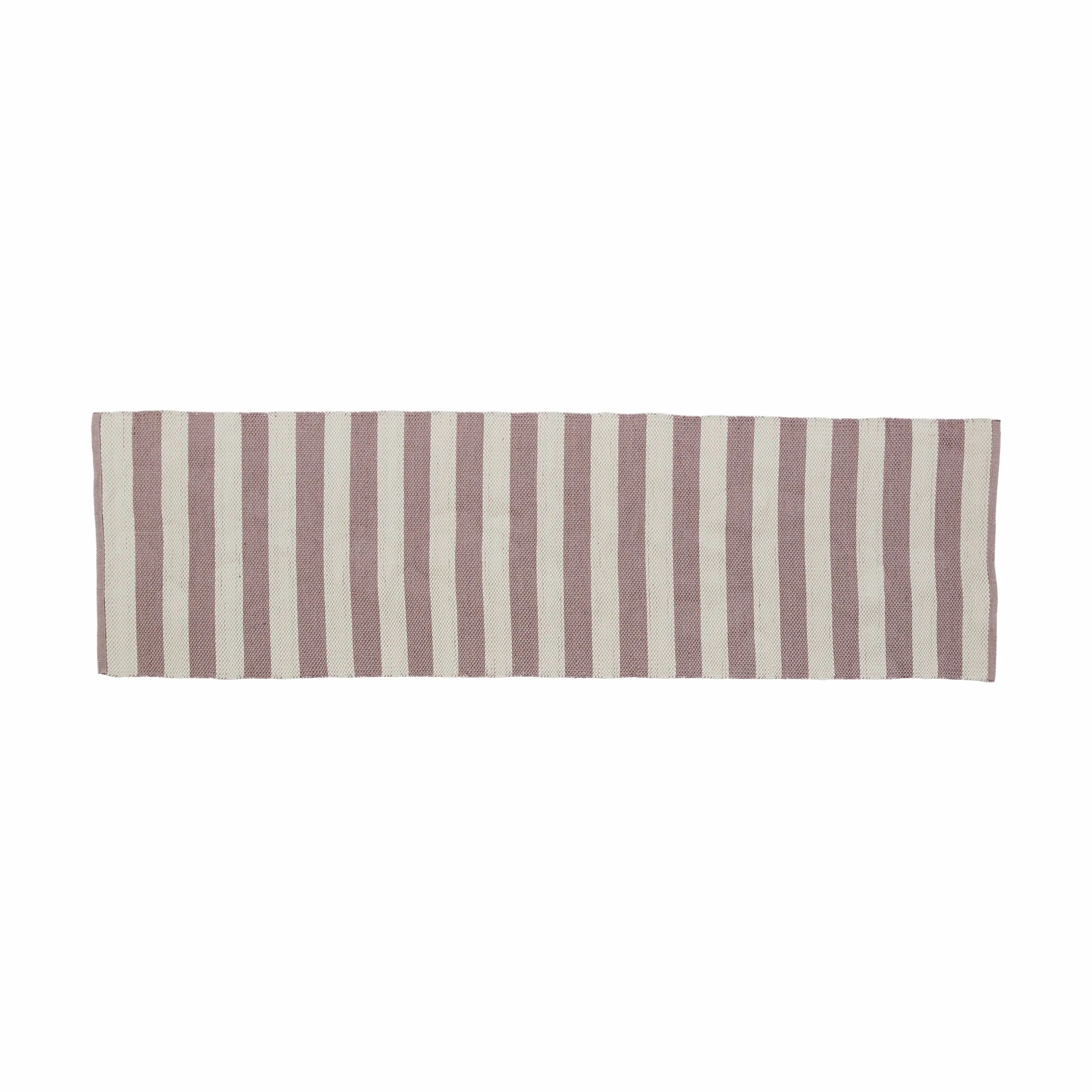 Lene Bjerre Gulvtæpper Strivie Gulvæppe i Bark/hvid, B70 x L240 cm, 1