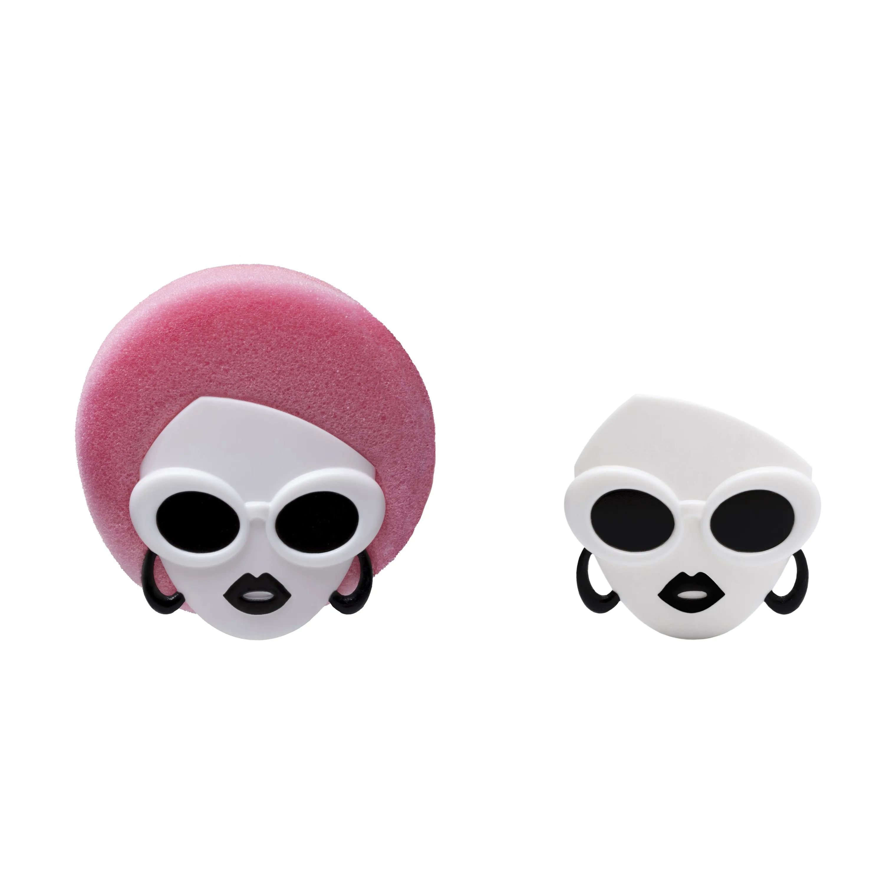 Peleg Design Øvrigt tilbehør til opvask Holder til Skuresvamp -  Dishco Girl i Hvid, Sort, Pink, 4