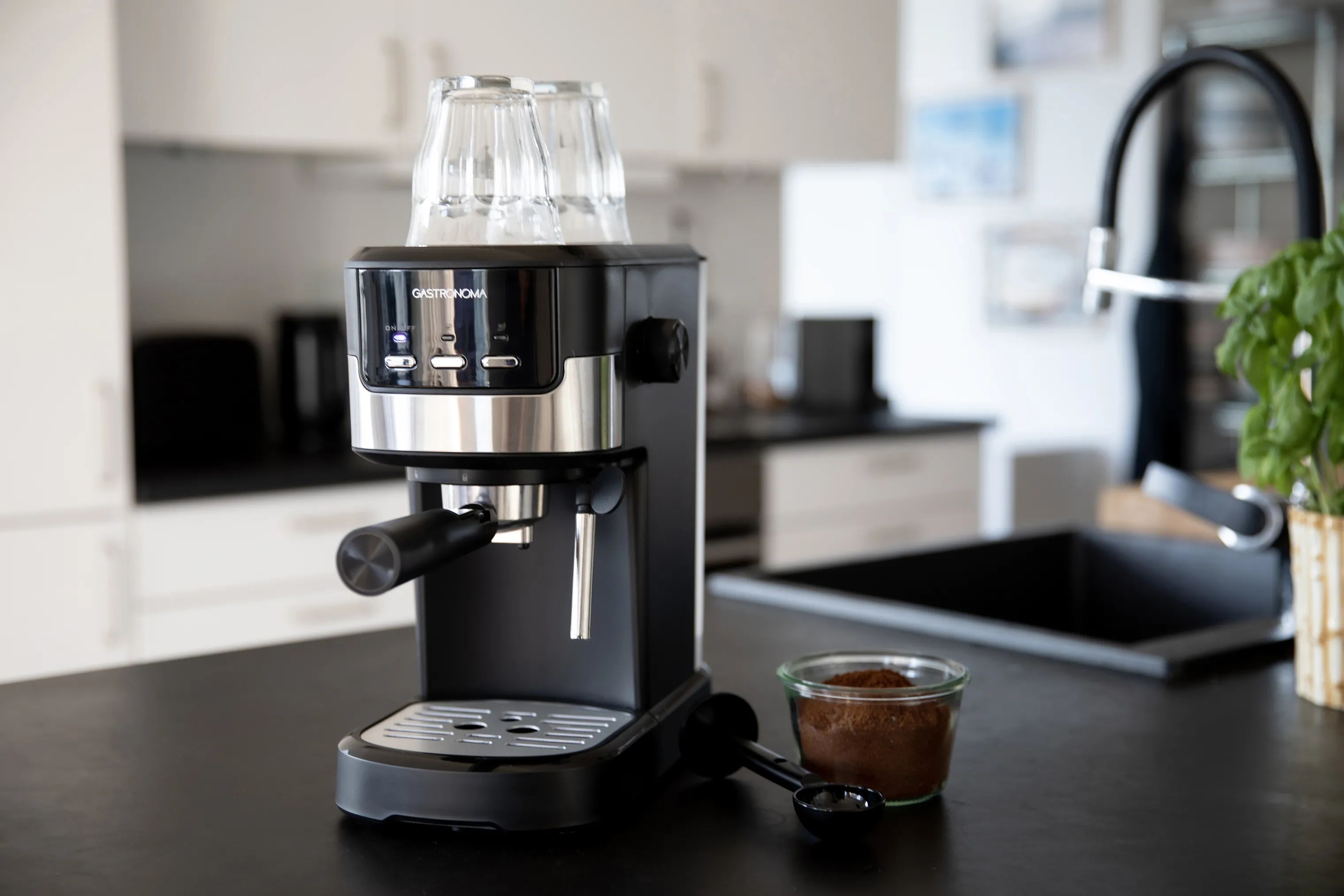 Gastronoma Espressomaskiner Espressomaskine i sort, 2