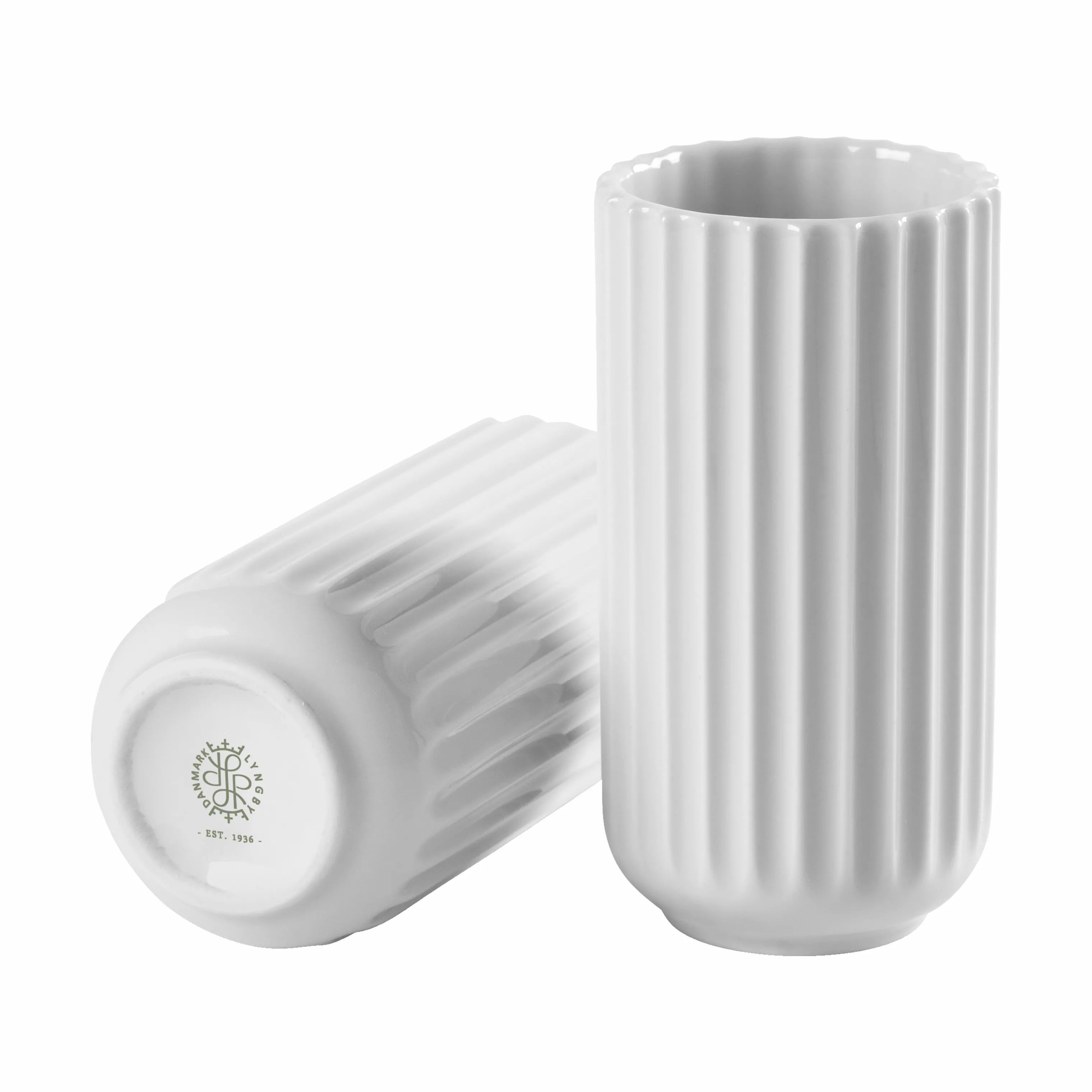 Lyngby Porcelæn Vaser Klassisk Lyngby Vase i Hvid, 10,5 cm, 2