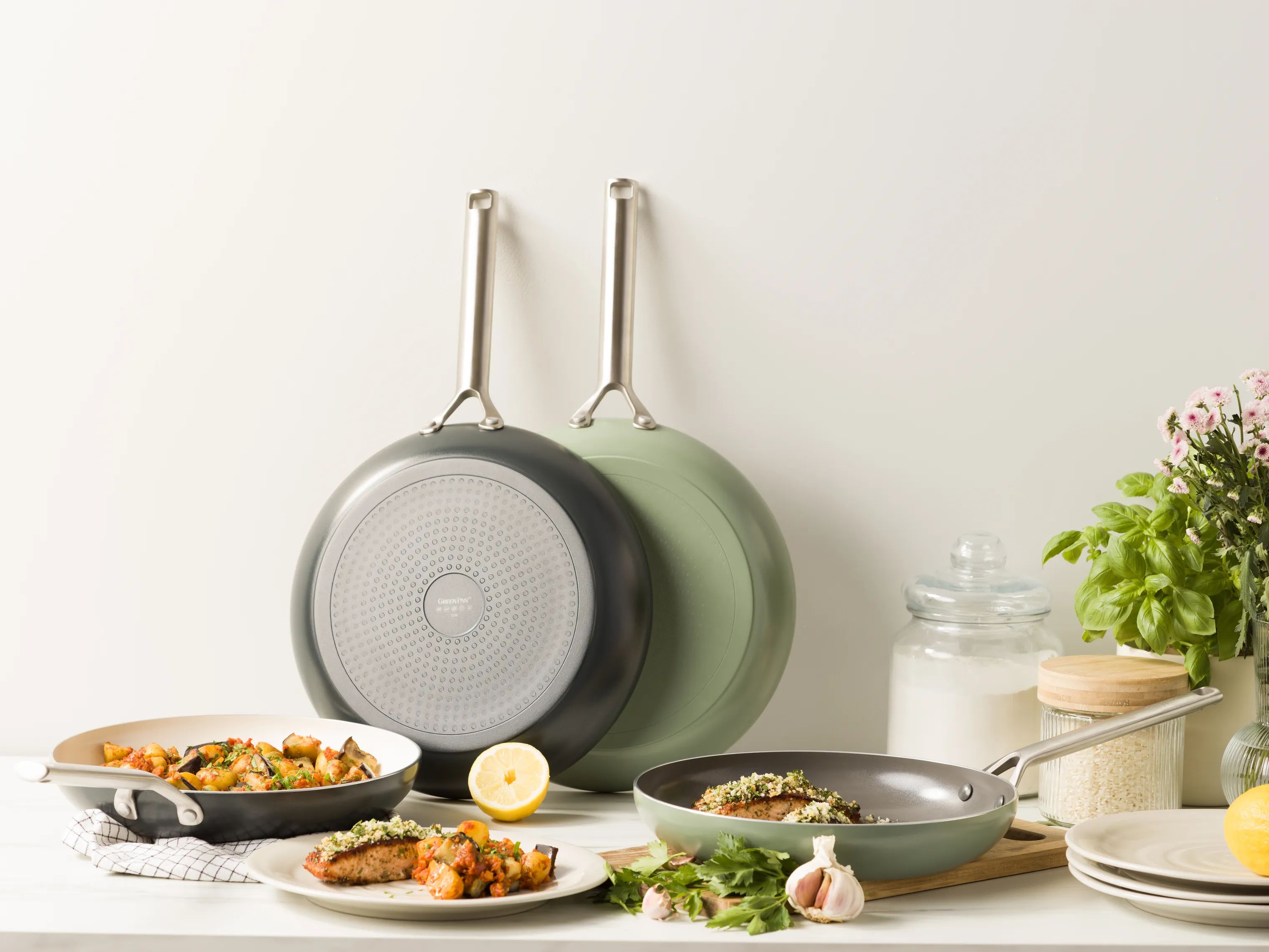Greenpan Stegepander Royal Stegepande i GRØN, 30 cm, 4