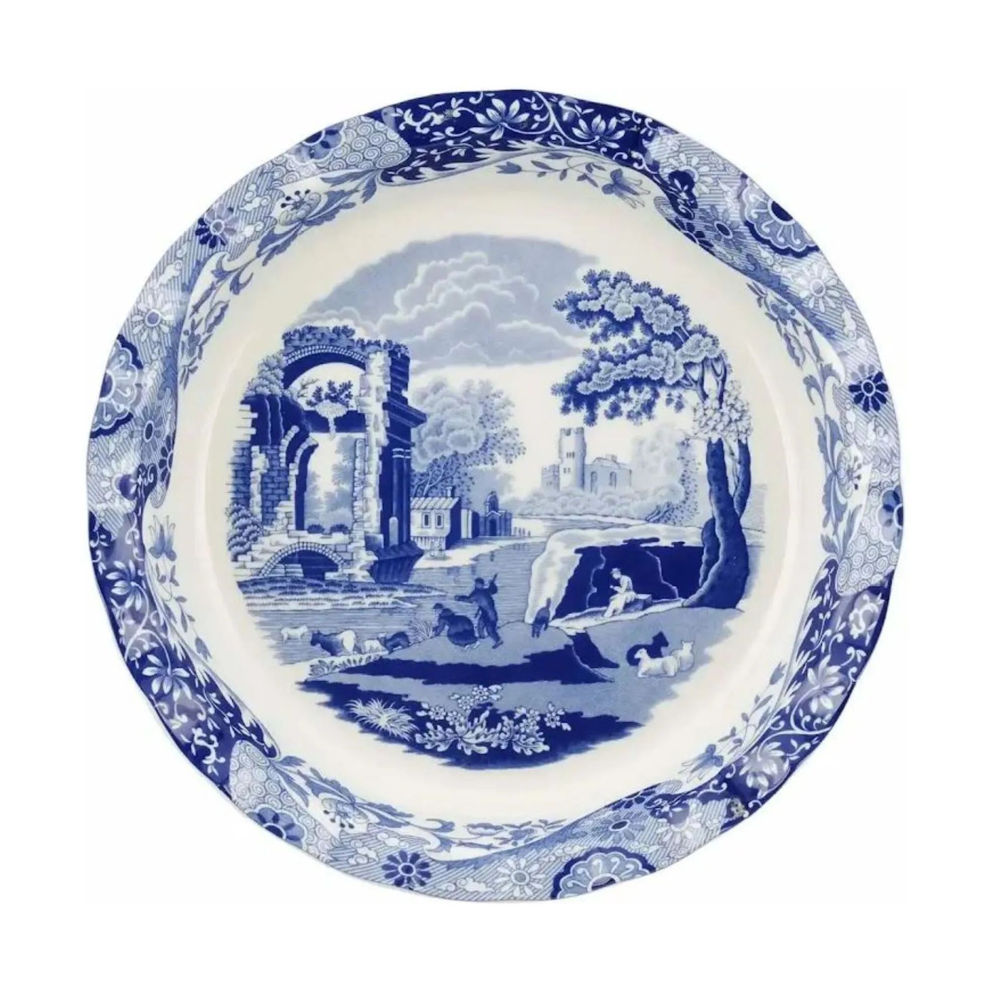 Spode Tærteforme og fade Blue Italian Blue Italien Tærteform i blå/hvid, 2