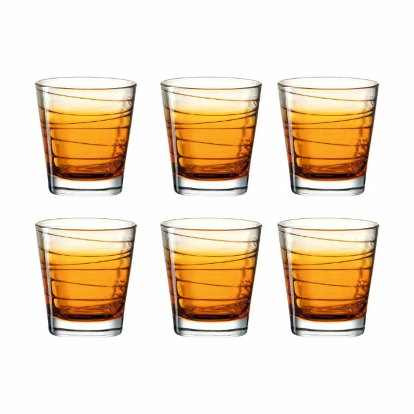 Leonardo Vandglas Vario Vandglas - 6 stk. i Klar/orange, 25 cl, 1