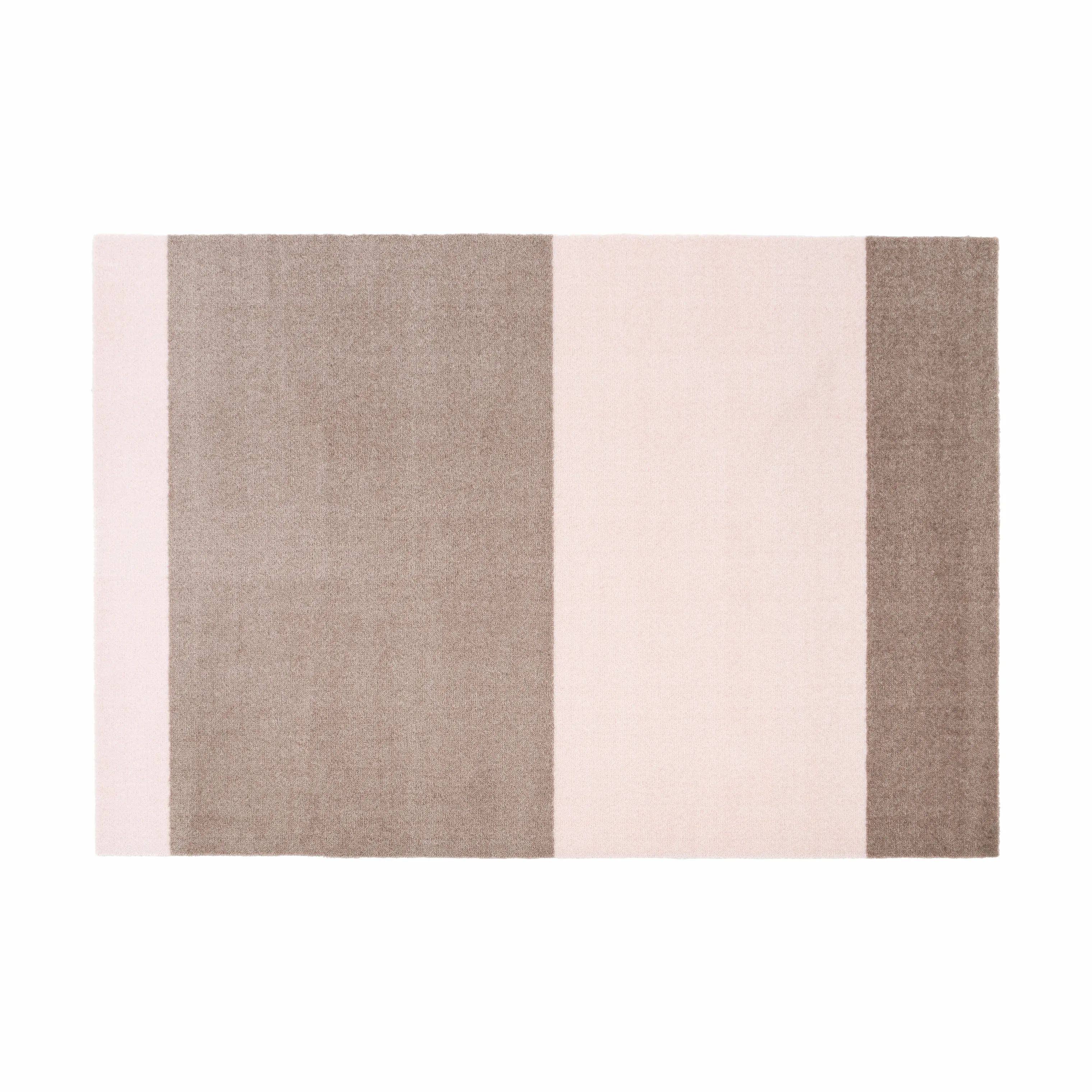 Tica Copenhagen Gulvtæpper Stripes Horisontal Gulvtæppe i Sand/rosa, B90 x L130 cm, 1