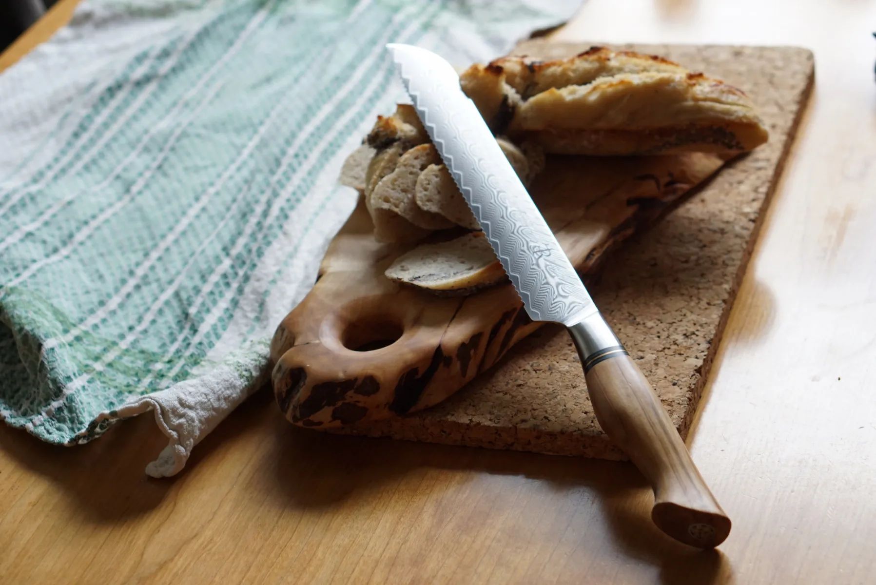 Ryda Knives Brødknive ST650 Brødkniv i rustfrit stål/brun, 2
