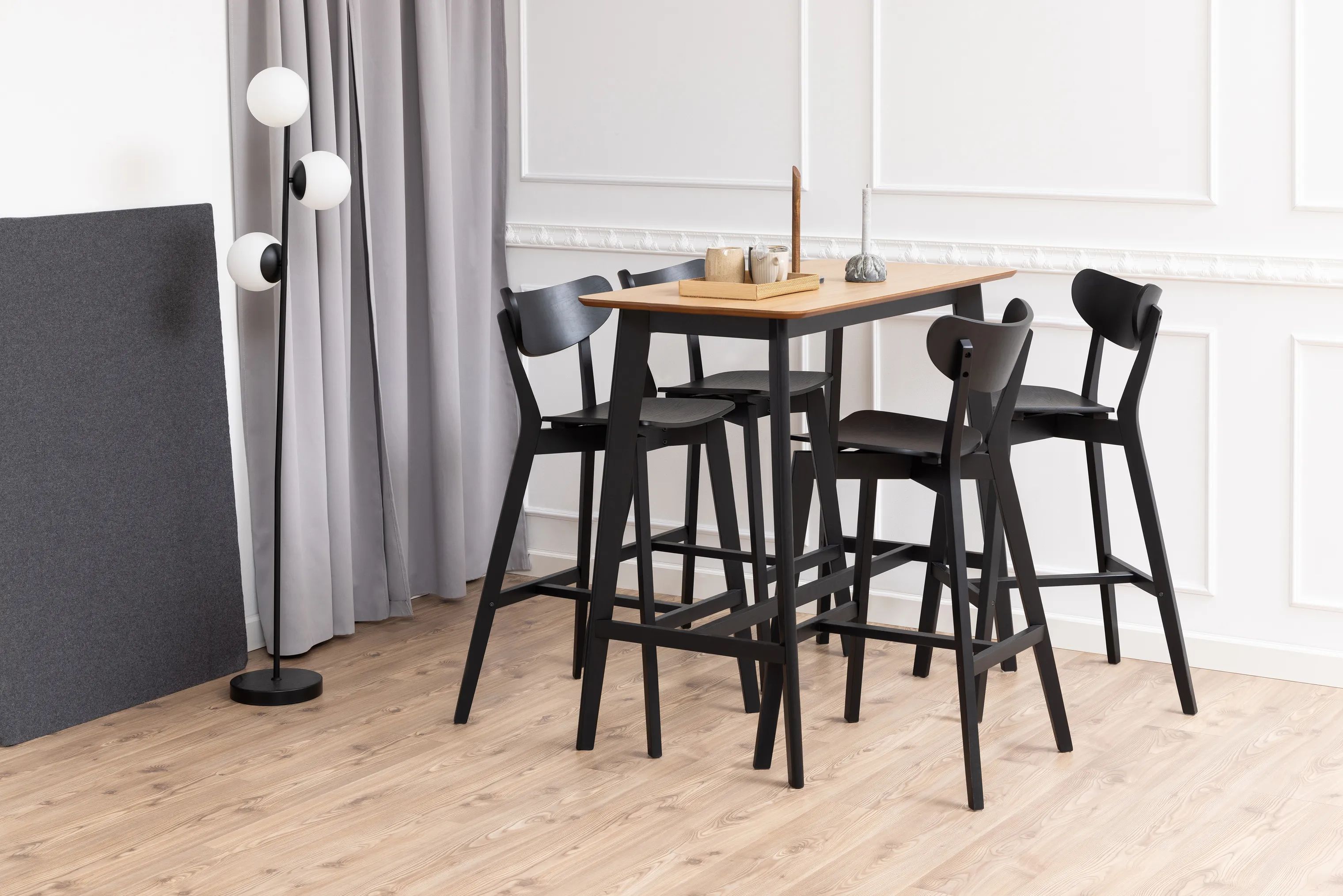 CASA Living Barstole Roxby Barstol - 2 stk i Mat sort, 2