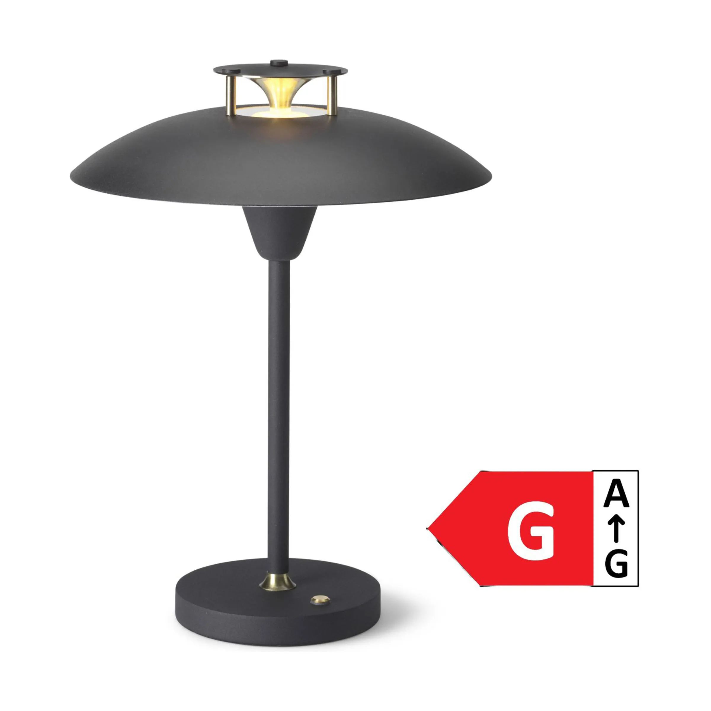 Halo Design LED-lamper Stepp 1-2-3 Transportabel Bordlampe i Sort, 1