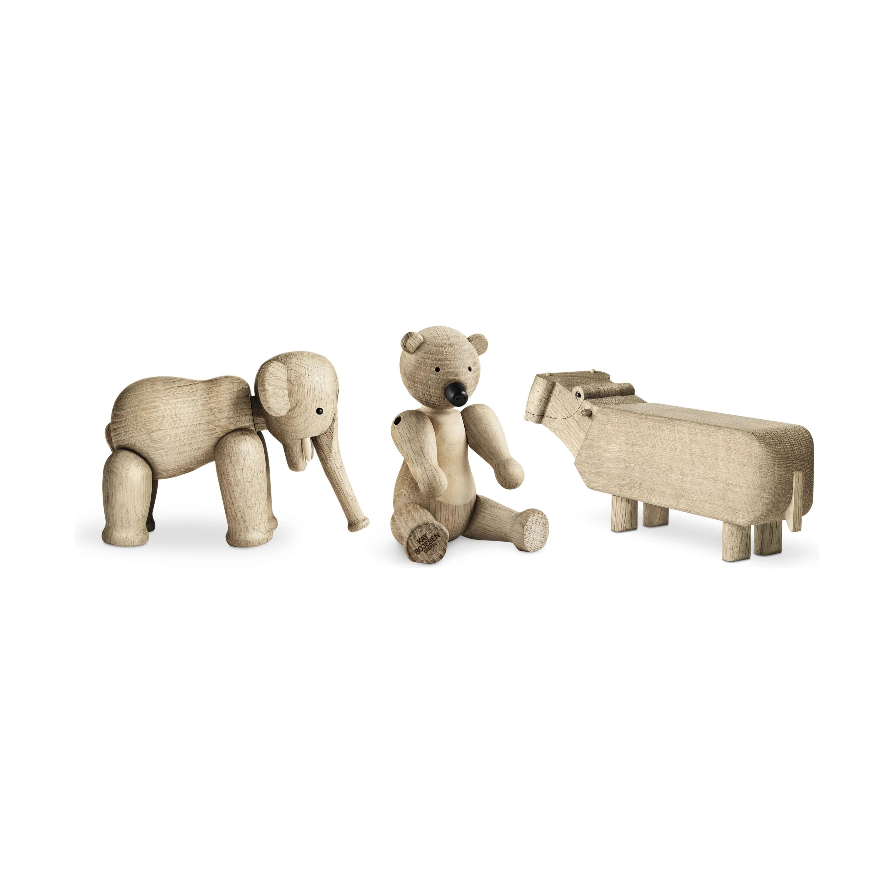 Kay Bojesen Dyrefigurer Liliput-serie - 3 stk. i Eg, 4