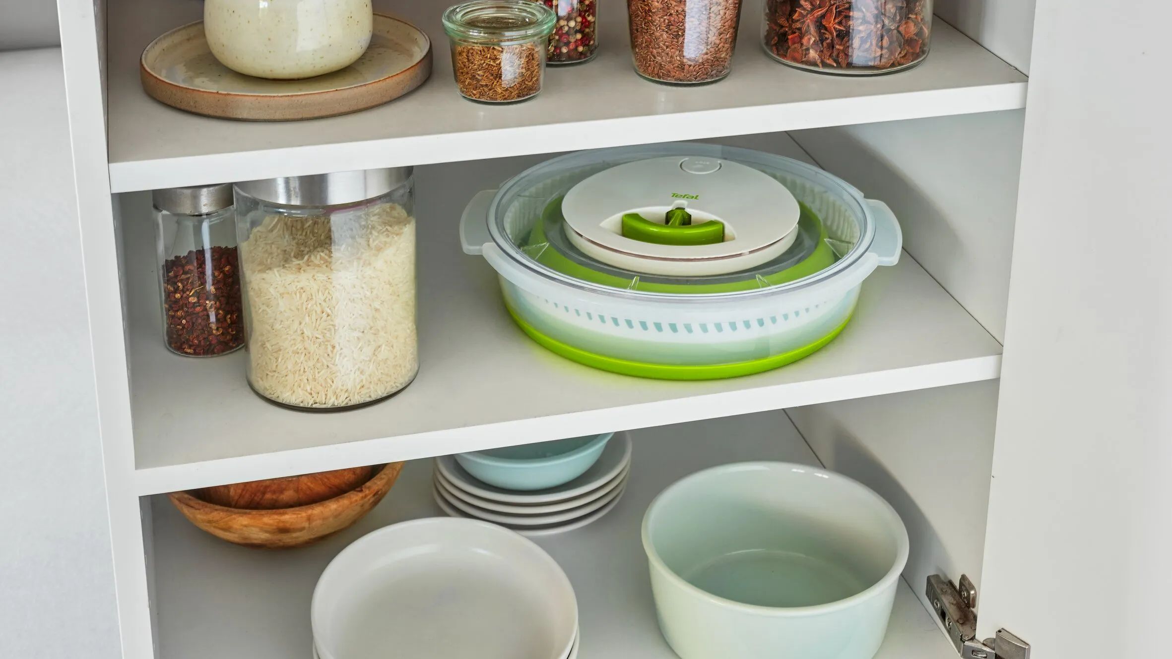 Tefal Salatslynger Foldbar Salatslynge i Grøn / Hvid, 9