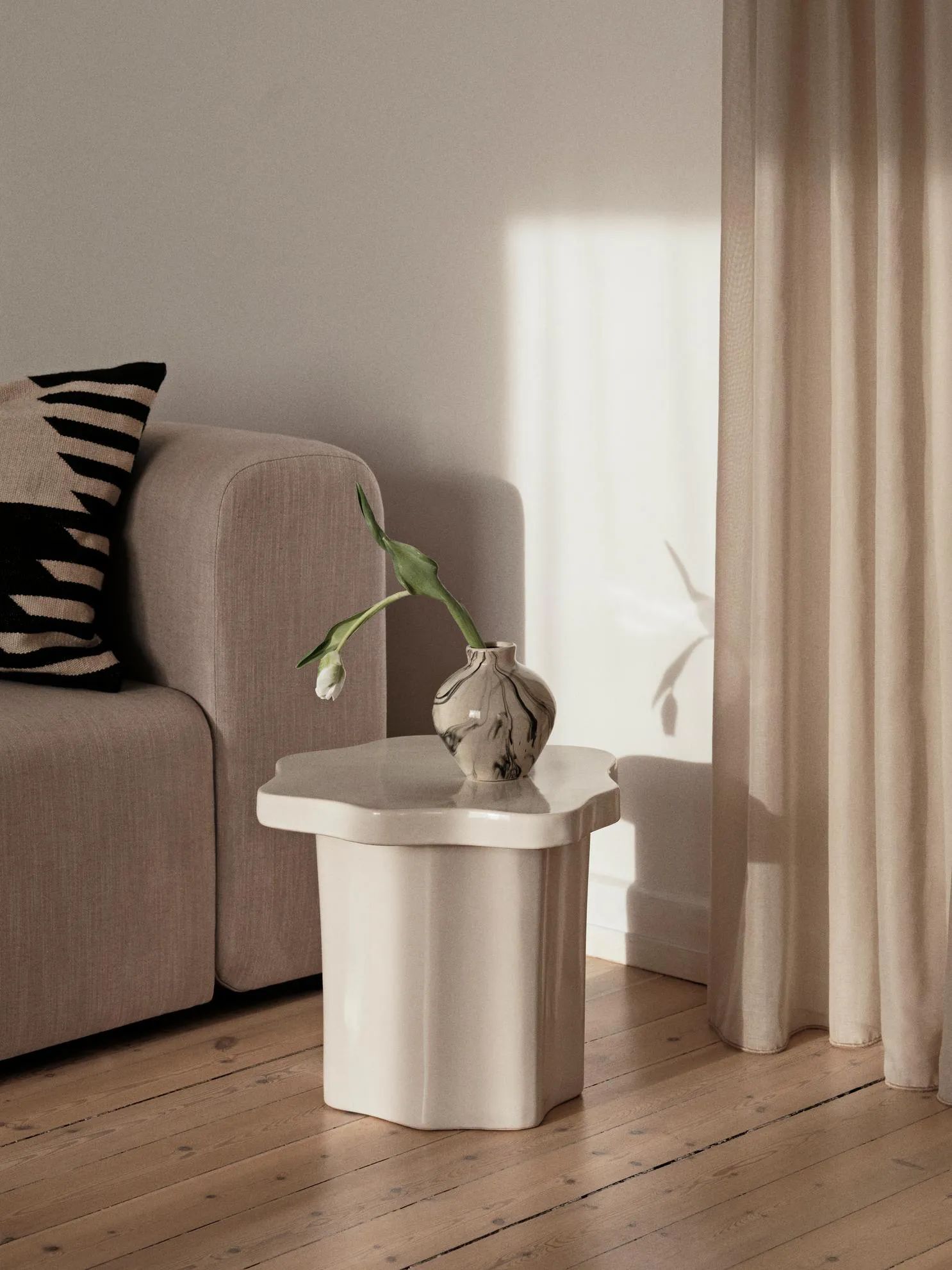 Broste Copenhagen Sofaborde Sonja Bord i Hvid, 2